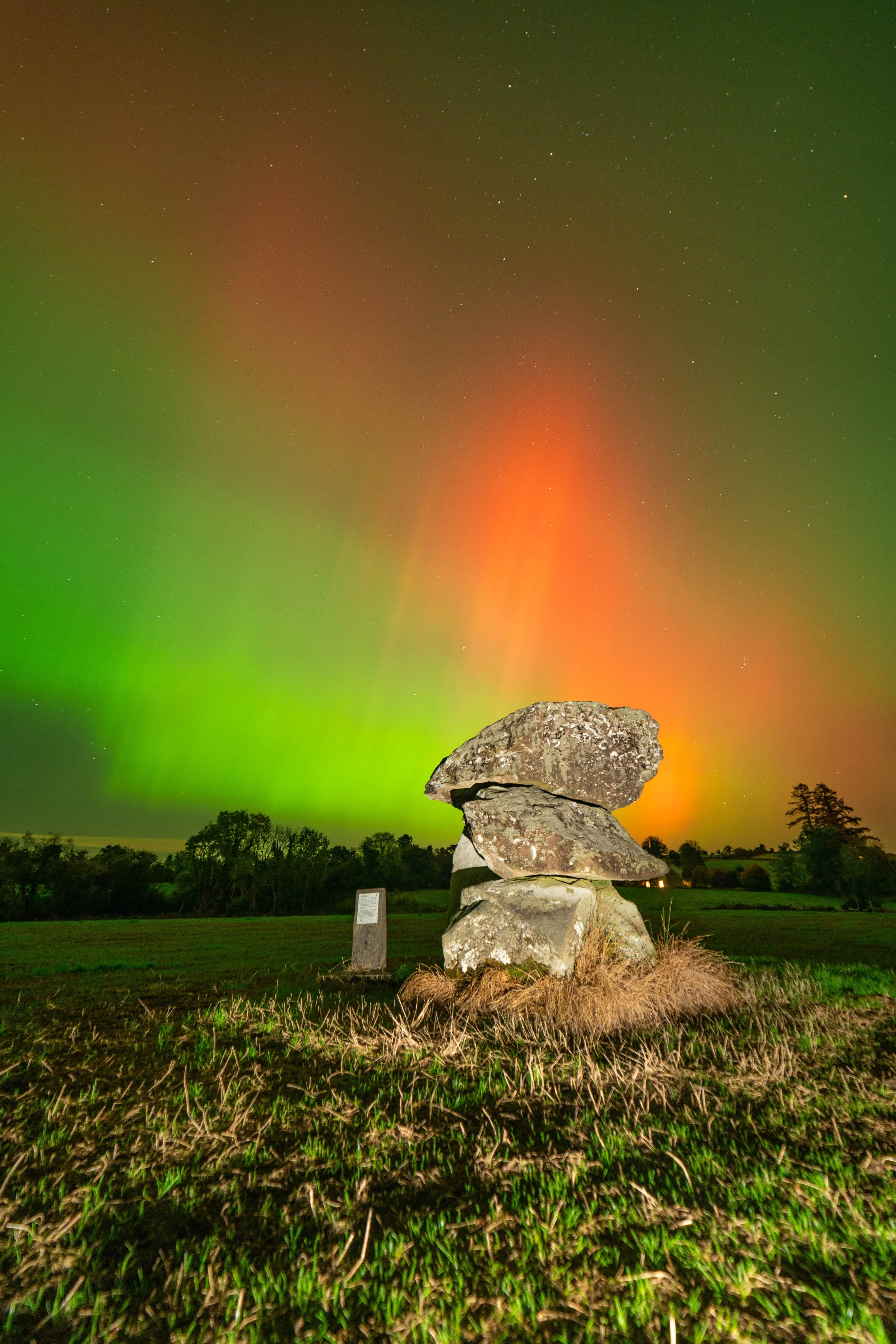 Northern Lights Aughnacliffe dolmen