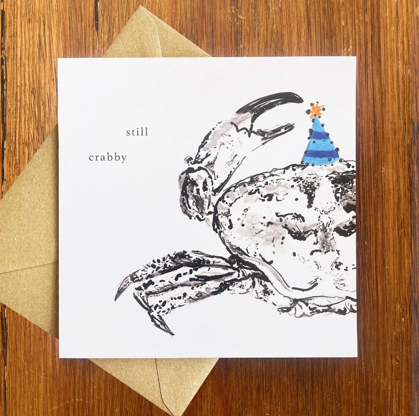 Crabby Crab Birthday Card