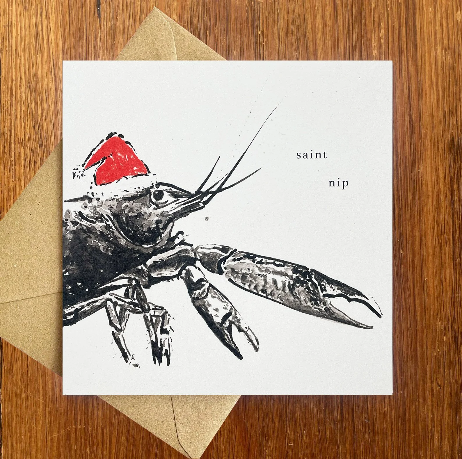 'Saint Nip' Christmas Card