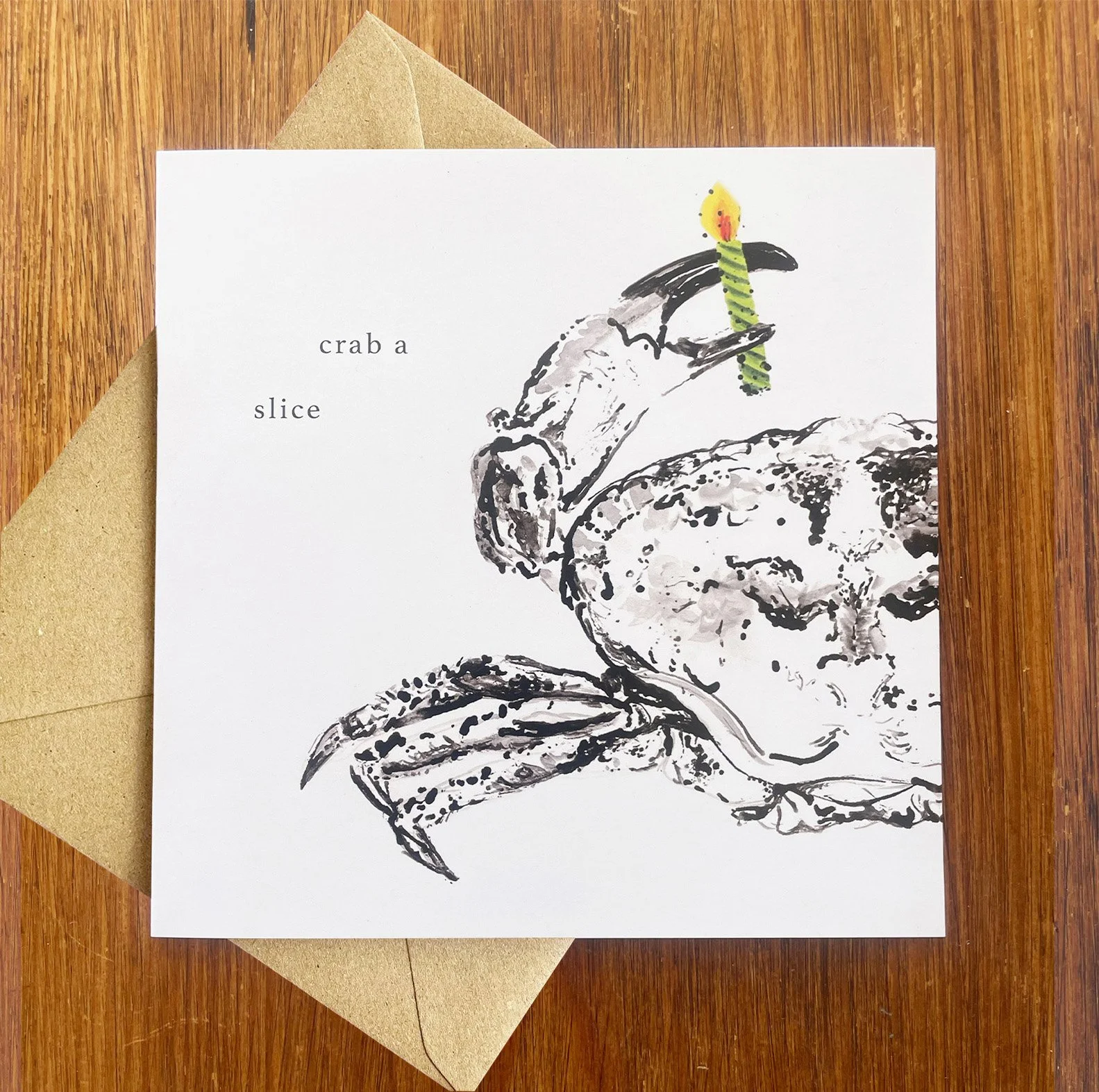 Crab a Slice Birthday Card