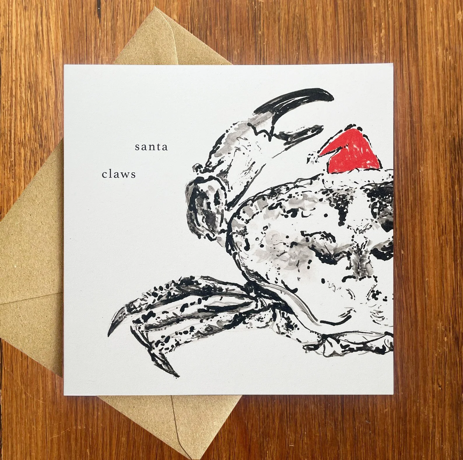 'Santa Claws' Christmas Card