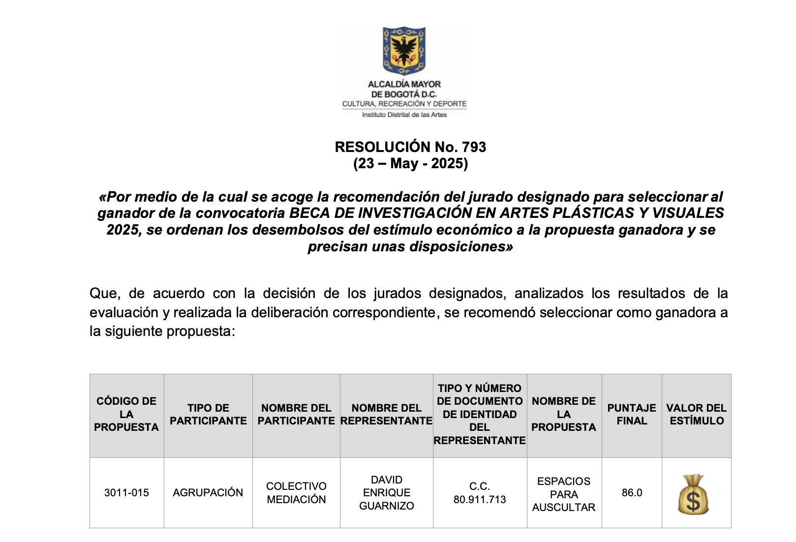 Ganadores beca Idartes 1.png