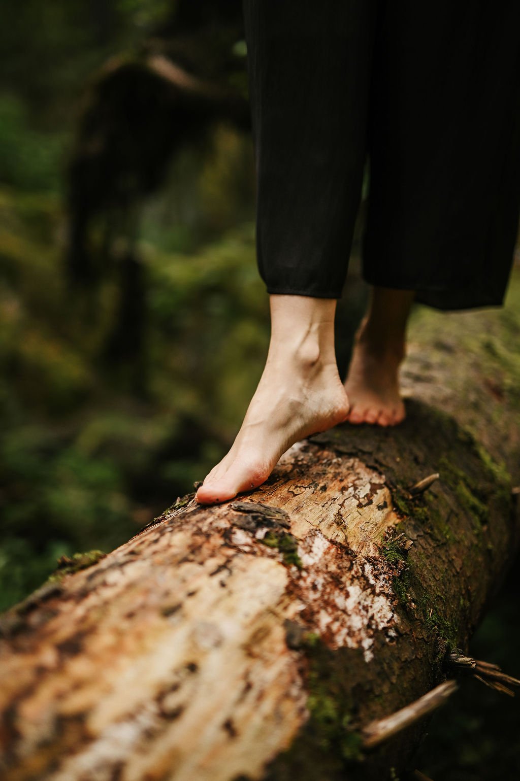 Yhteys luontoon, itseen ja toisiin luonnon rauhassa.