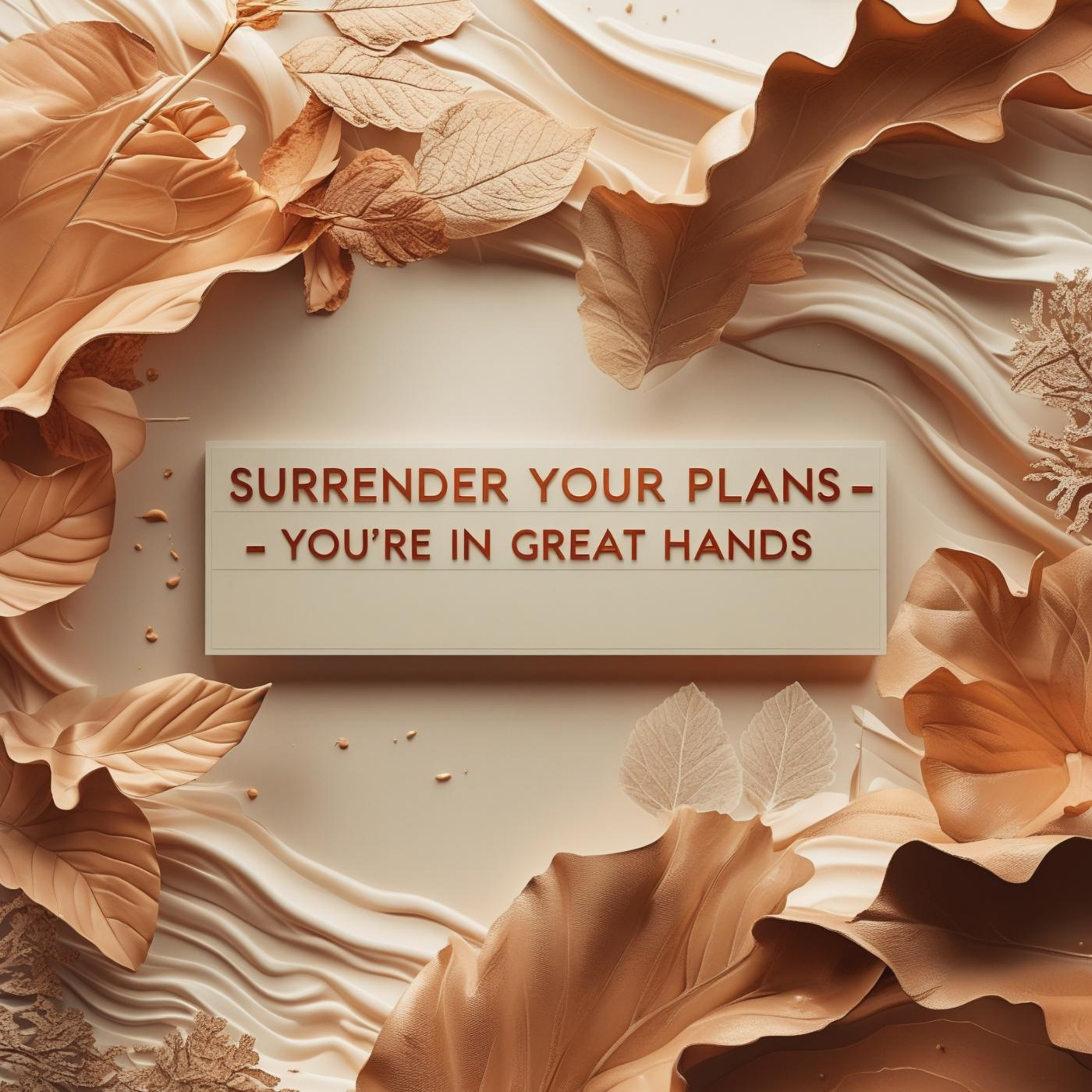 Surrender Your Plans — You’re in Great Hands
