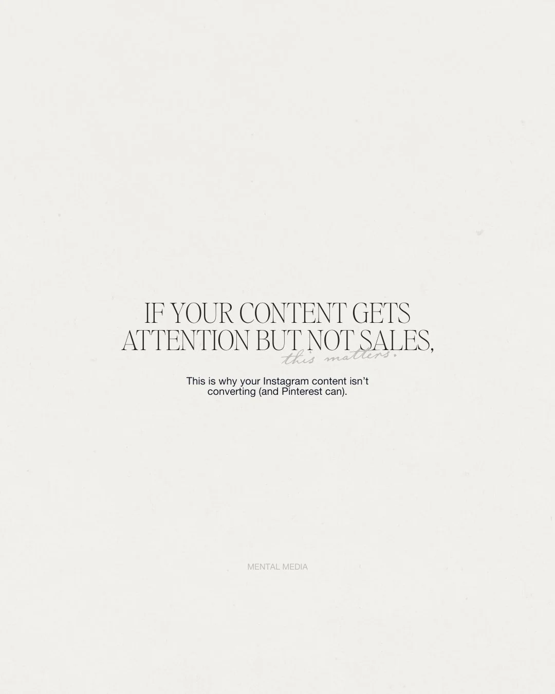 A lot of brands are doing everything right on Instagram &mdash; and still not seeing conversions.

That&rsquo;s not a content issue.
It&rsquo;s a platform-intent mismatch.

Pinterest reaches people when they&rsquo;re planning, saving, and deciding,  