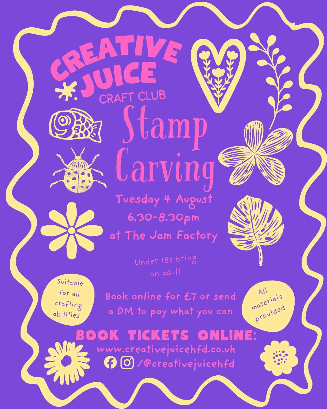August Craft Club - Stamp Carving