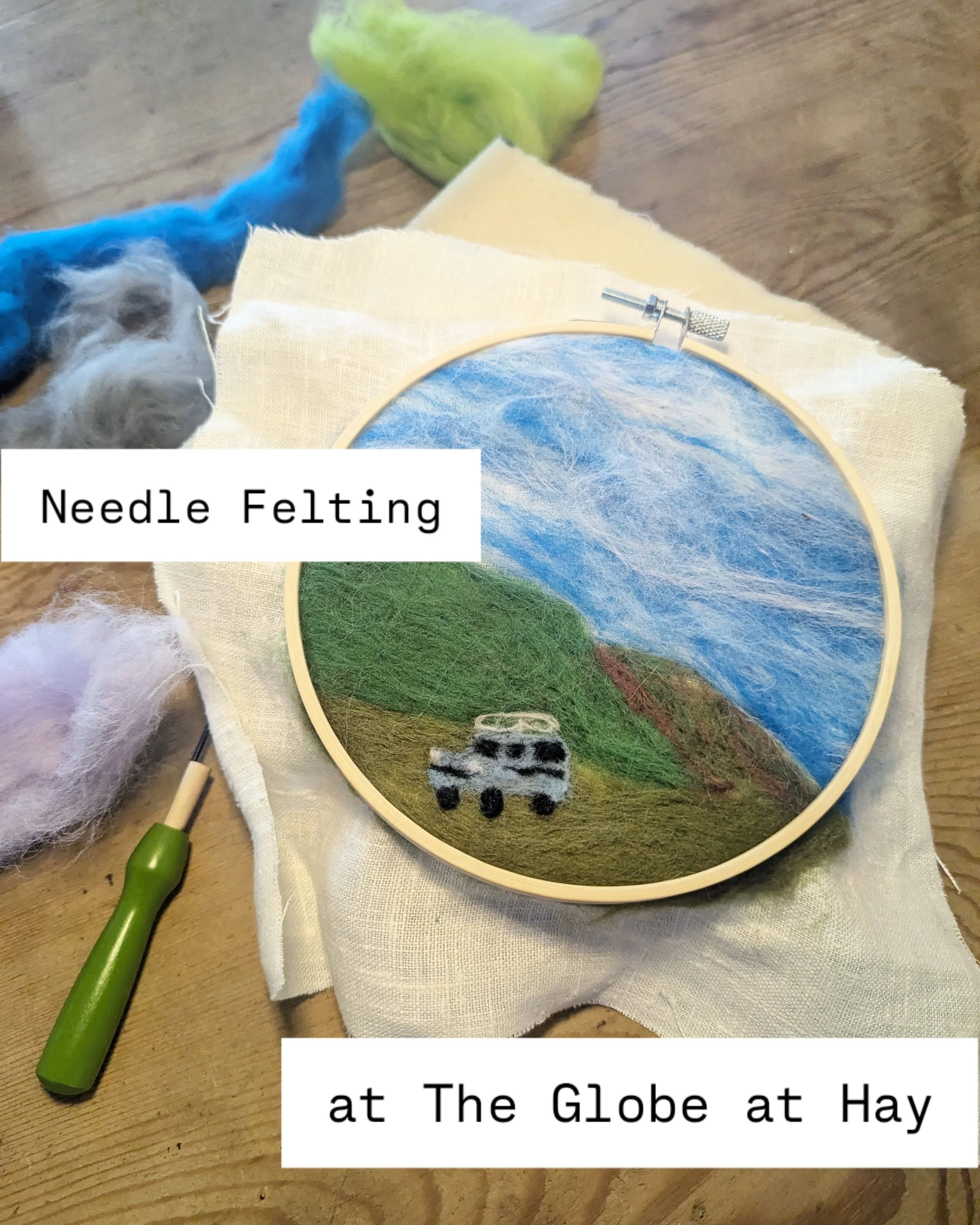 🎨 Craft workshops at @globeathay 🎨

🧵 Discover the relaxing art of needle felting and create a handmade festival souvenir! 🧶

Monday 25 May 1.30-3.30
Thurs 28 May 10.30-12.30
Fri 29 May 1.30-3.30

In this creative workshop, you&rsquo;ll design an