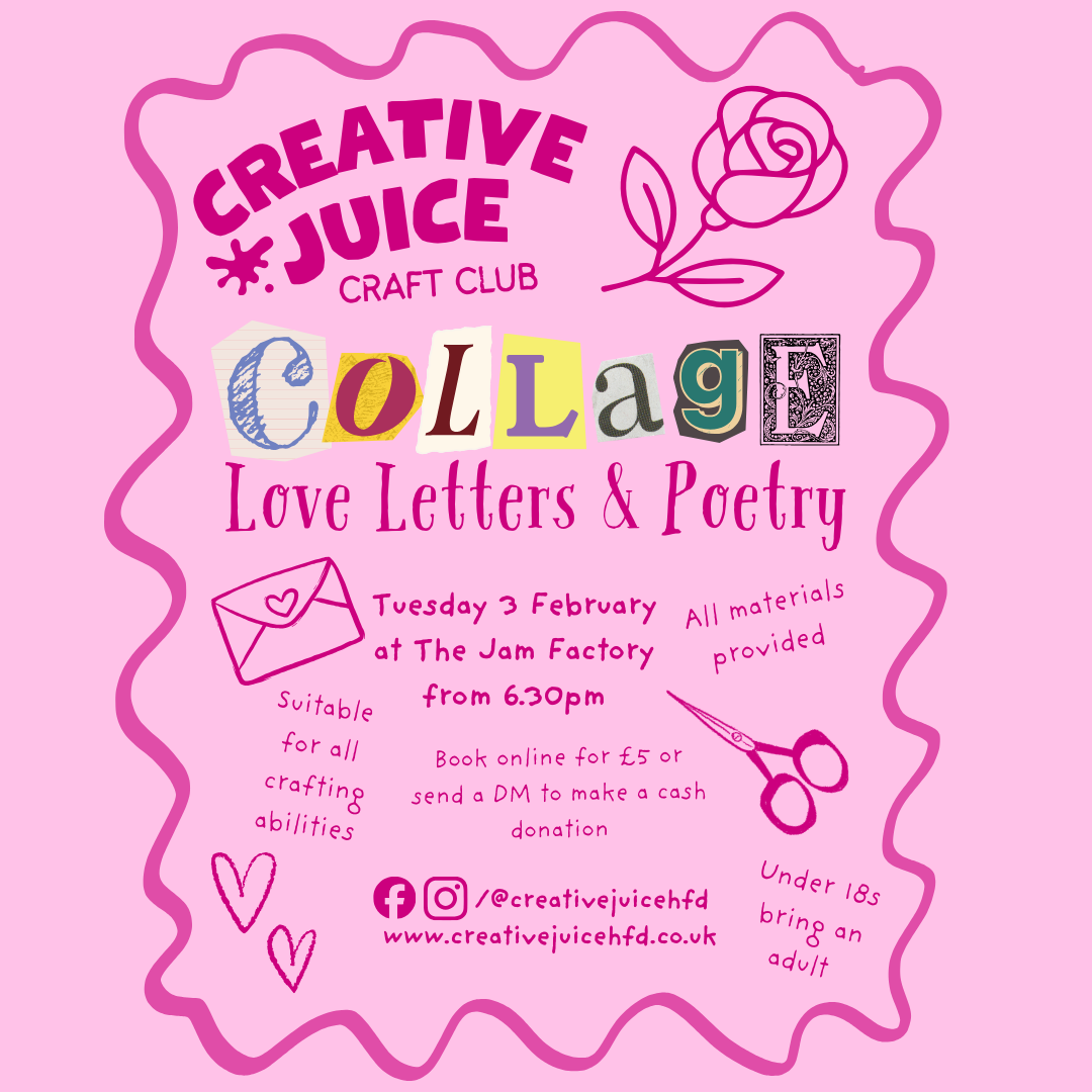 Collage Love Letters & Poetry - Jam Factory Craft Club
