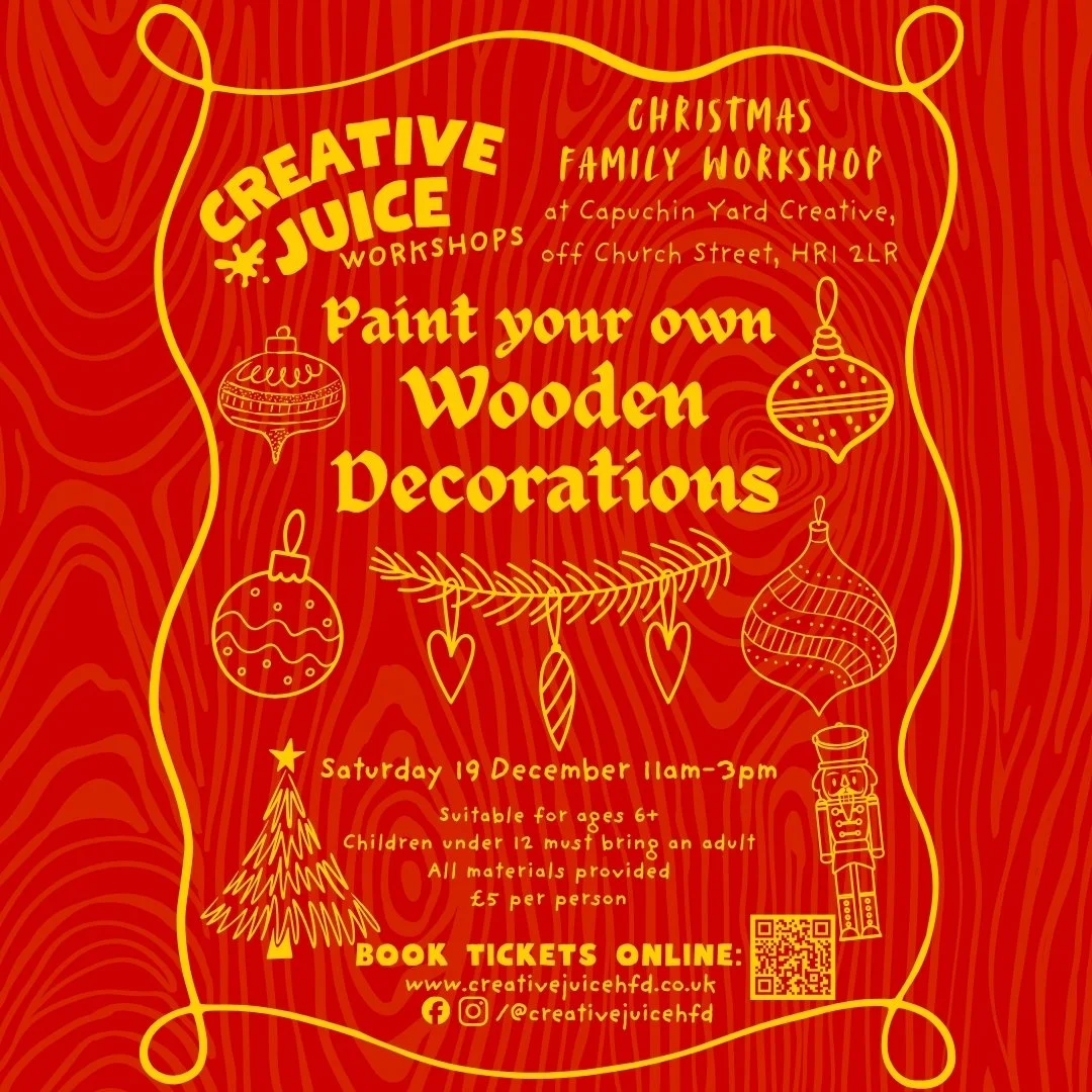 Painting Wooden Decorations - Christmas Family Workshop