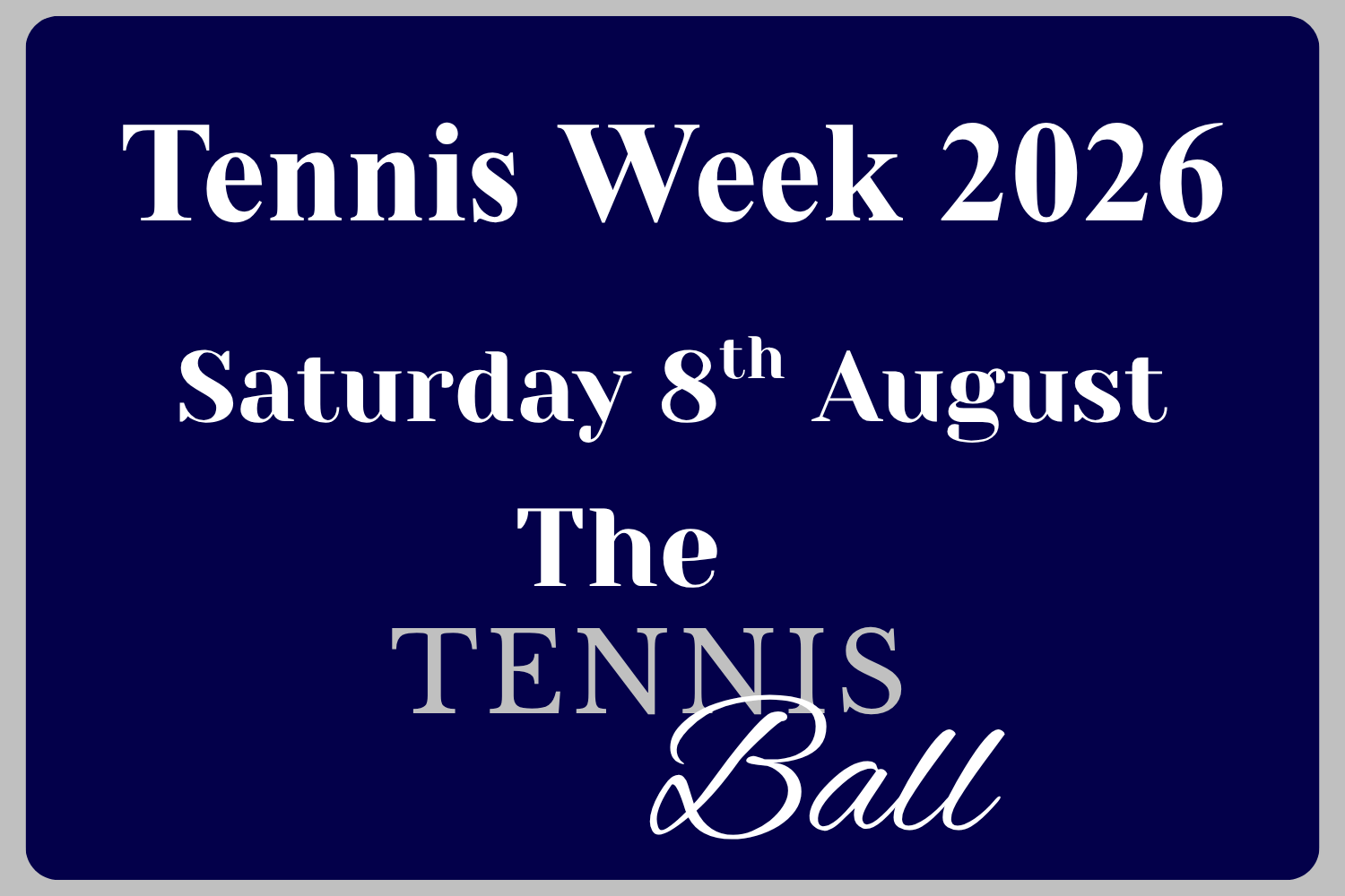 Tennis Week 2026 - The Tennis Ball
