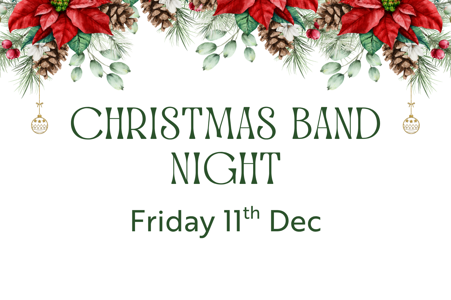 Christmas Band Night With The Landed!