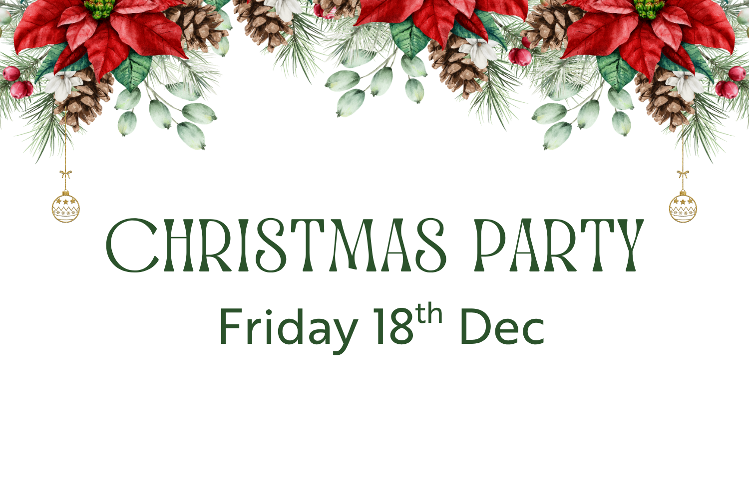 Christmas Party - 18th Dec