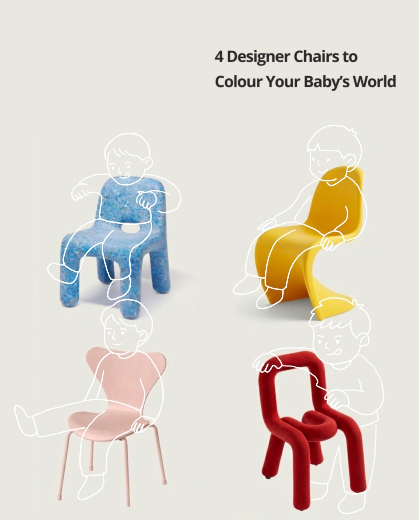Who says you have to choose between style and spills? Meet the designer chair that&rsquo;s built to last and effortless to clean 🧽! 

➡️ Swipe to find the perfect fit for your little one&rsquo;s space!

1. Charlie Chair
Country: Italy 🇮🇹 | Company