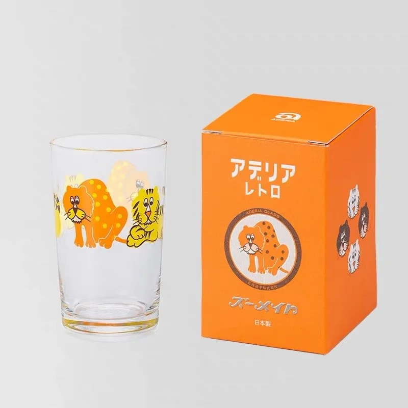 Retro Tiger Glass Tumbler