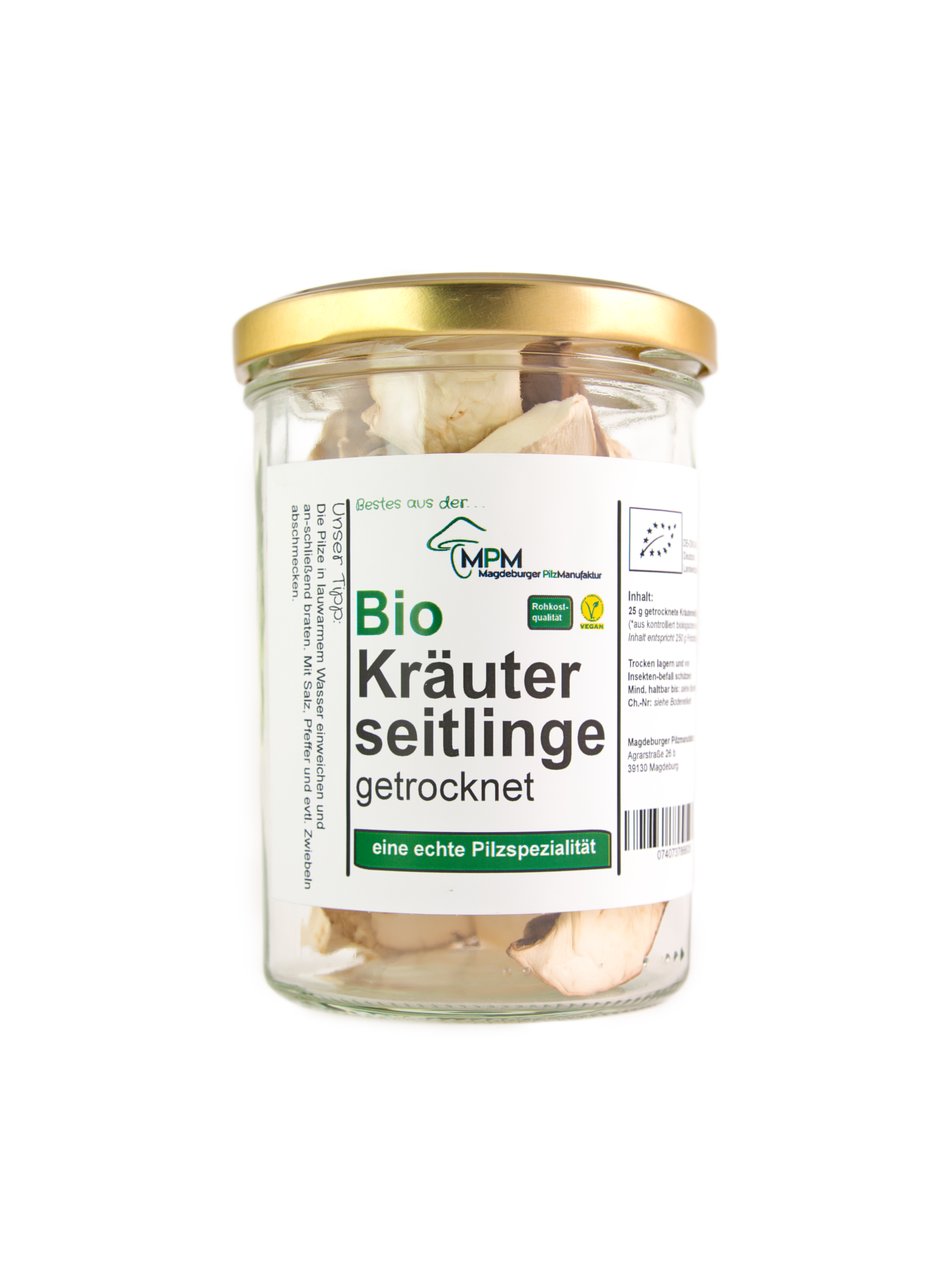 Bio Kräuterseitlinge getrocknet