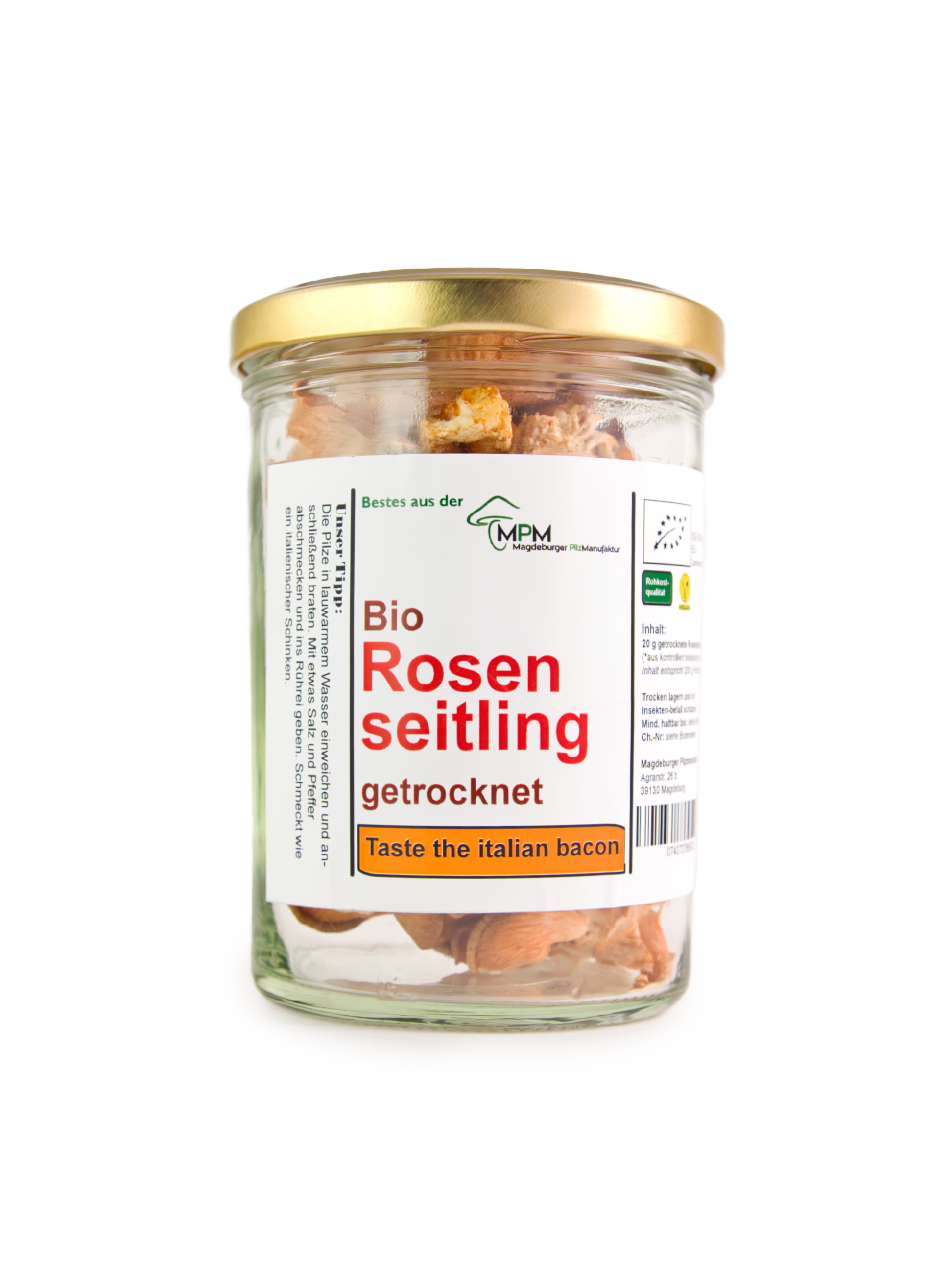 Bio Rosenseitling getrocknet