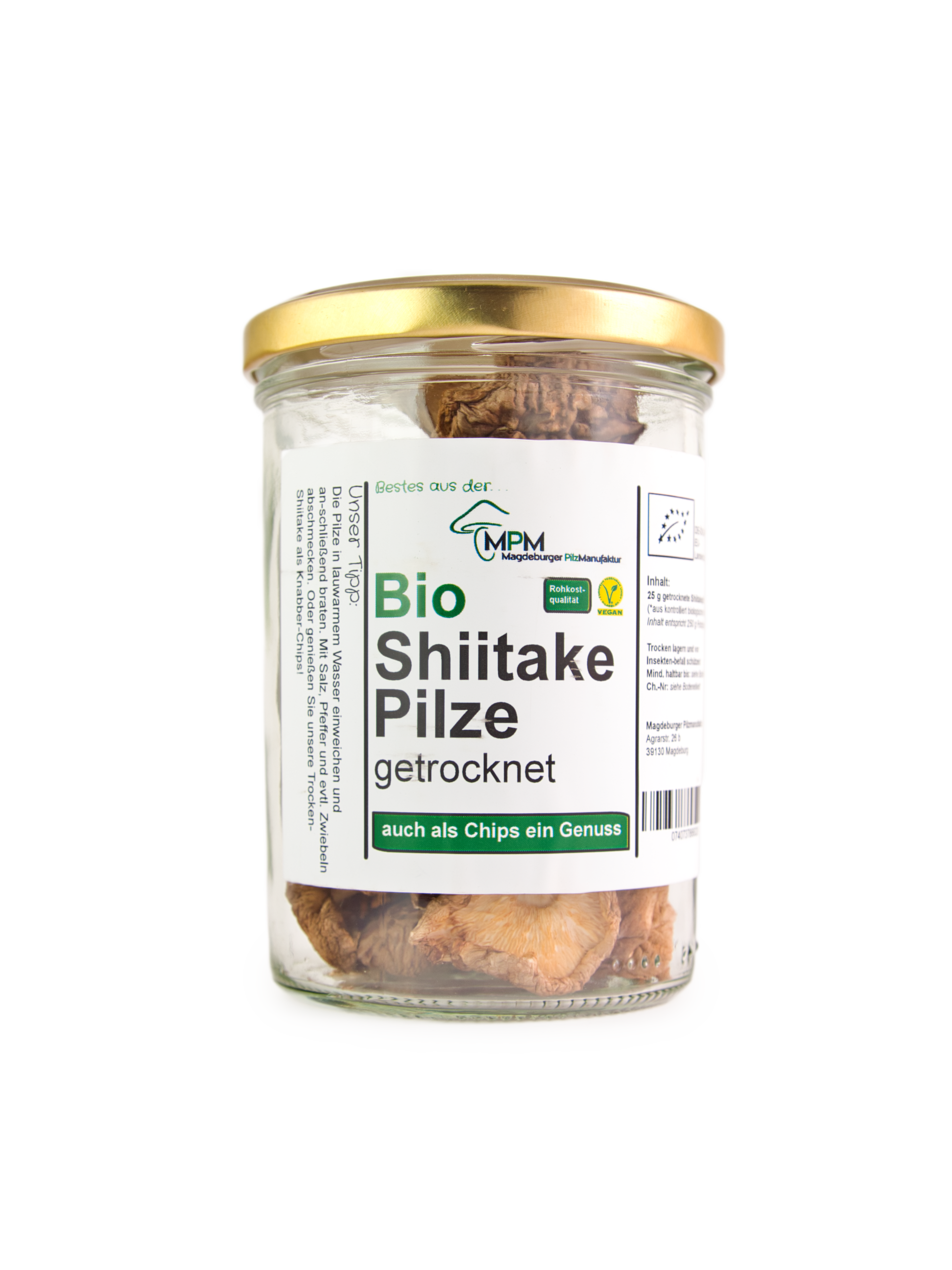 Bio Shiitake Pilze getrocknet