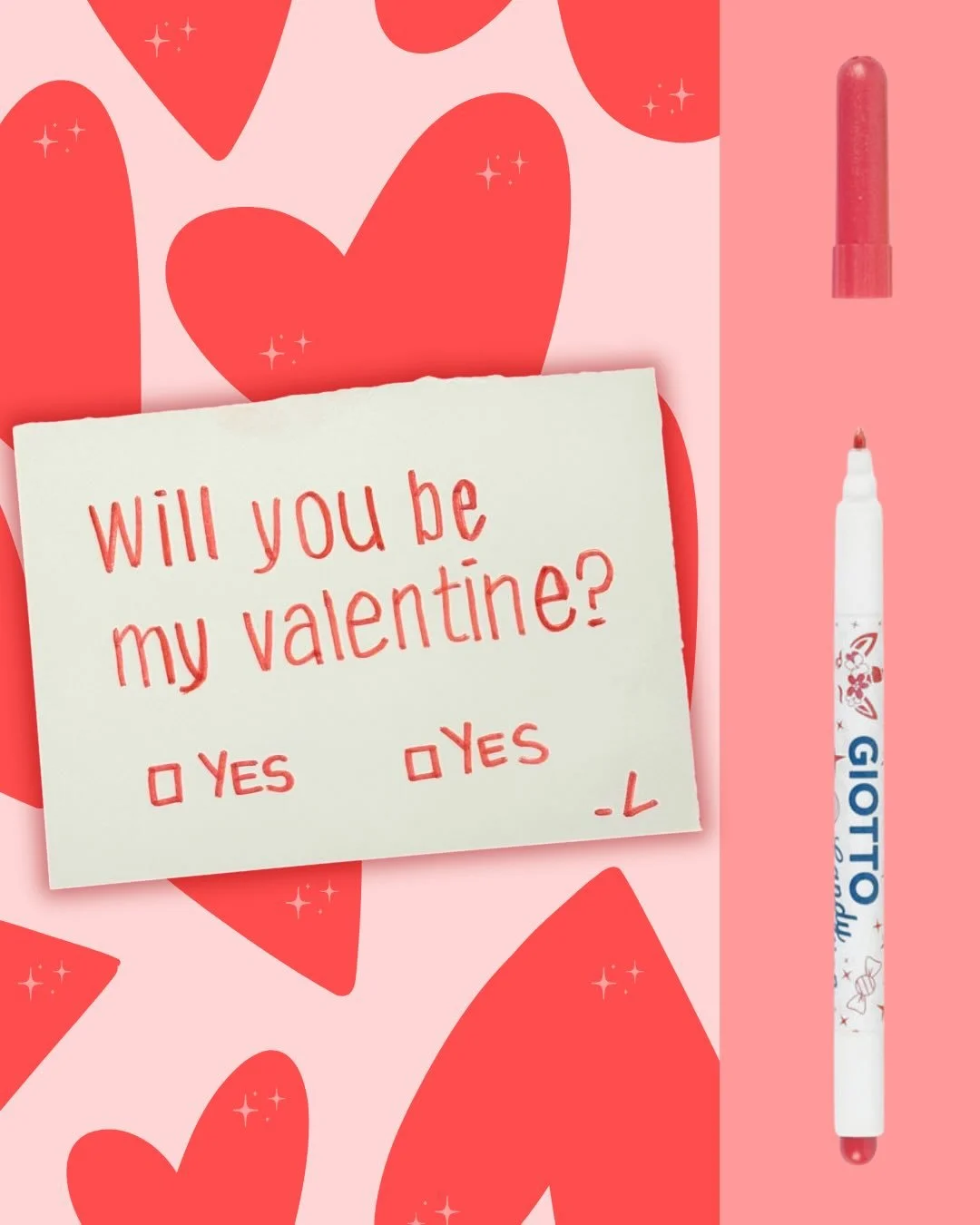 💌L&rsquo;amore ha mille parole&hellip; e ancora pi&ugrave; colori!

🍭🎀Con i prodotti della linea #GiottoCandyCollection, ogni frase diventa un messaggio speciale: dolce, creativo, fatto con il cuore. 

Scorri il carousel e lasciati ispirare da pen