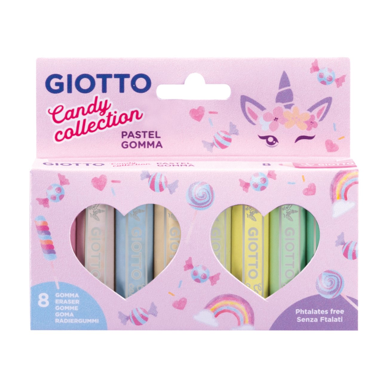Giotto Pastel Gomma Candy Collection Set
