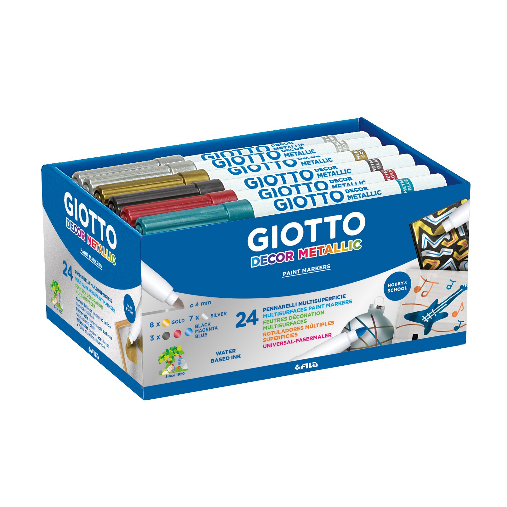 Giotto Decor Metallic Paint Makers School Pack