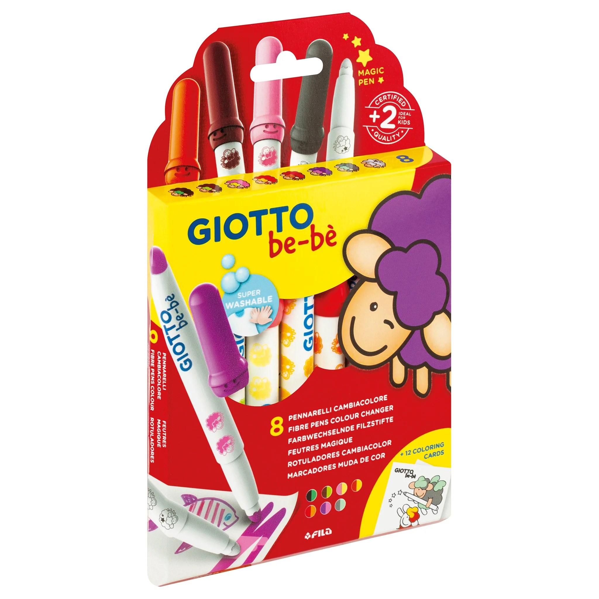 Giotto be-bè Colour Change Super Felt Tip Pens