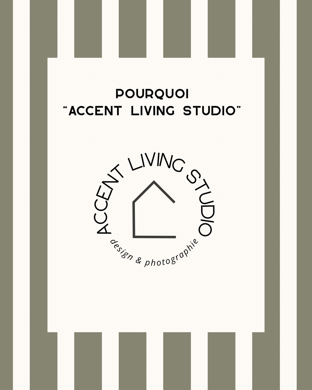Pourquoi Accent Living Studio ? 

Parce que je crois en la force des espaces qui inspirent, qui racontent, qui rassemblent. 

Je cr&eacute;&eacute; des int&eacute;rieurs &agrave; vivre, en mettant l&rsquo;accent sur le bien &ecirc;tre des usagers. 

