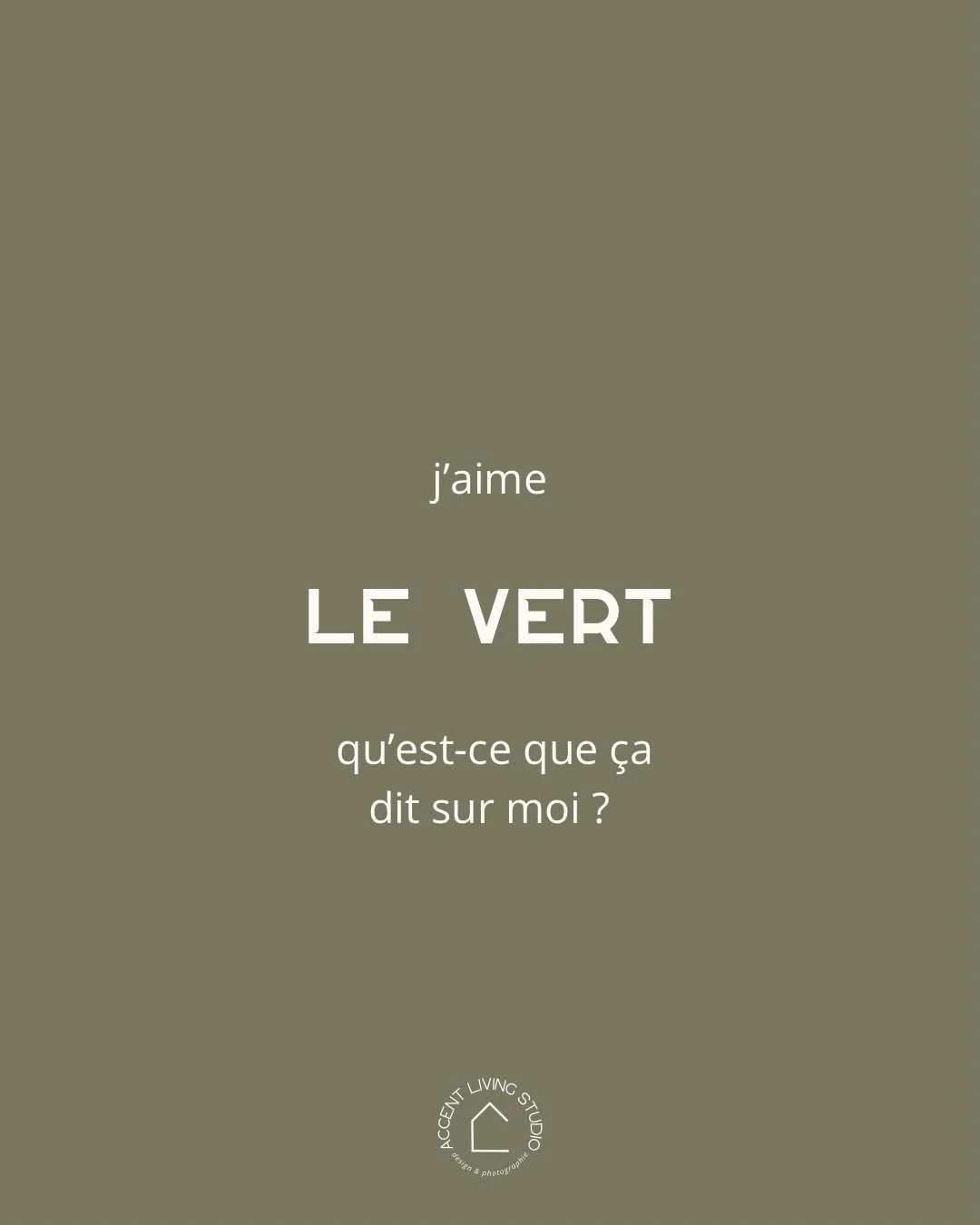 Le vert n&rsquo;est pas qu&rsquo;une couleur, c&rsquo;est une respiration. 

Dans un int&eacute;rieur, il apaise sans &eacute;teindre, structure sans rigidifier, r&eacute;chauffe sans alourdir. 

En d&eacute;coration j&rsquo;aime le vert pour sa capa