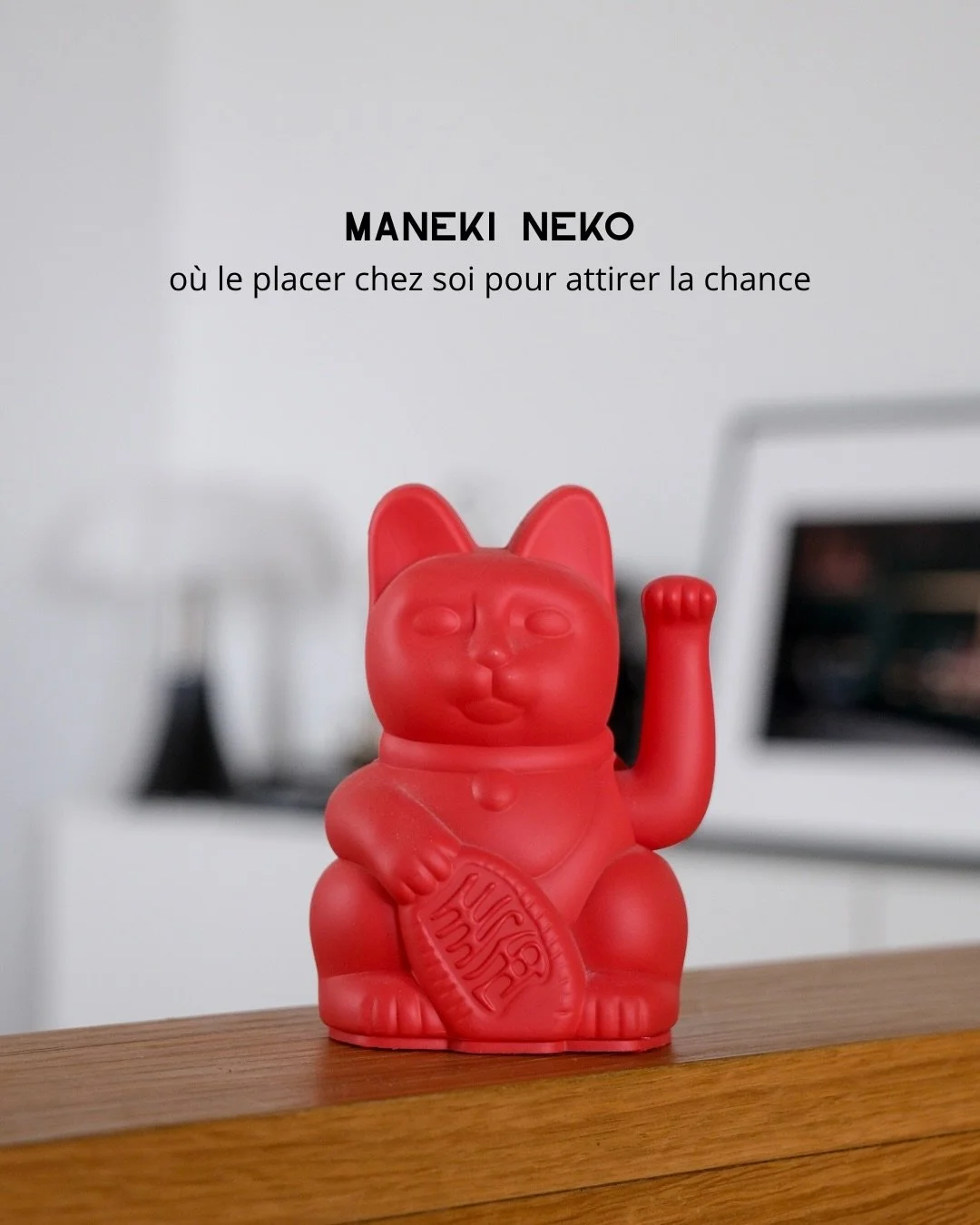Et si un simple objet d&eacute;co pouvait attirer chance, protection et opportunit&eacute;s ? 

Le maneki-neko, ce petit chat japonais iconique, ne se choisit pas seulement pour son esth&eacute;tique. Chaque d&eacute;tail a une signification :
&bull;