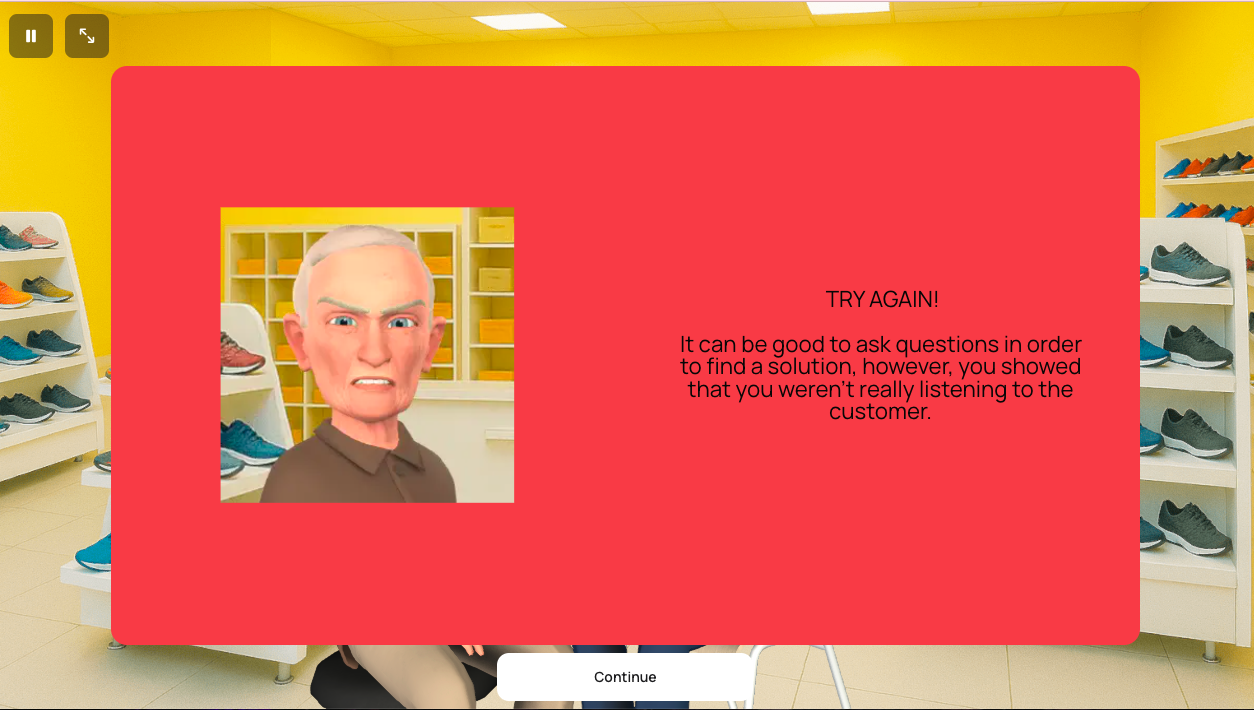 Poster Node: Try Again Feedback