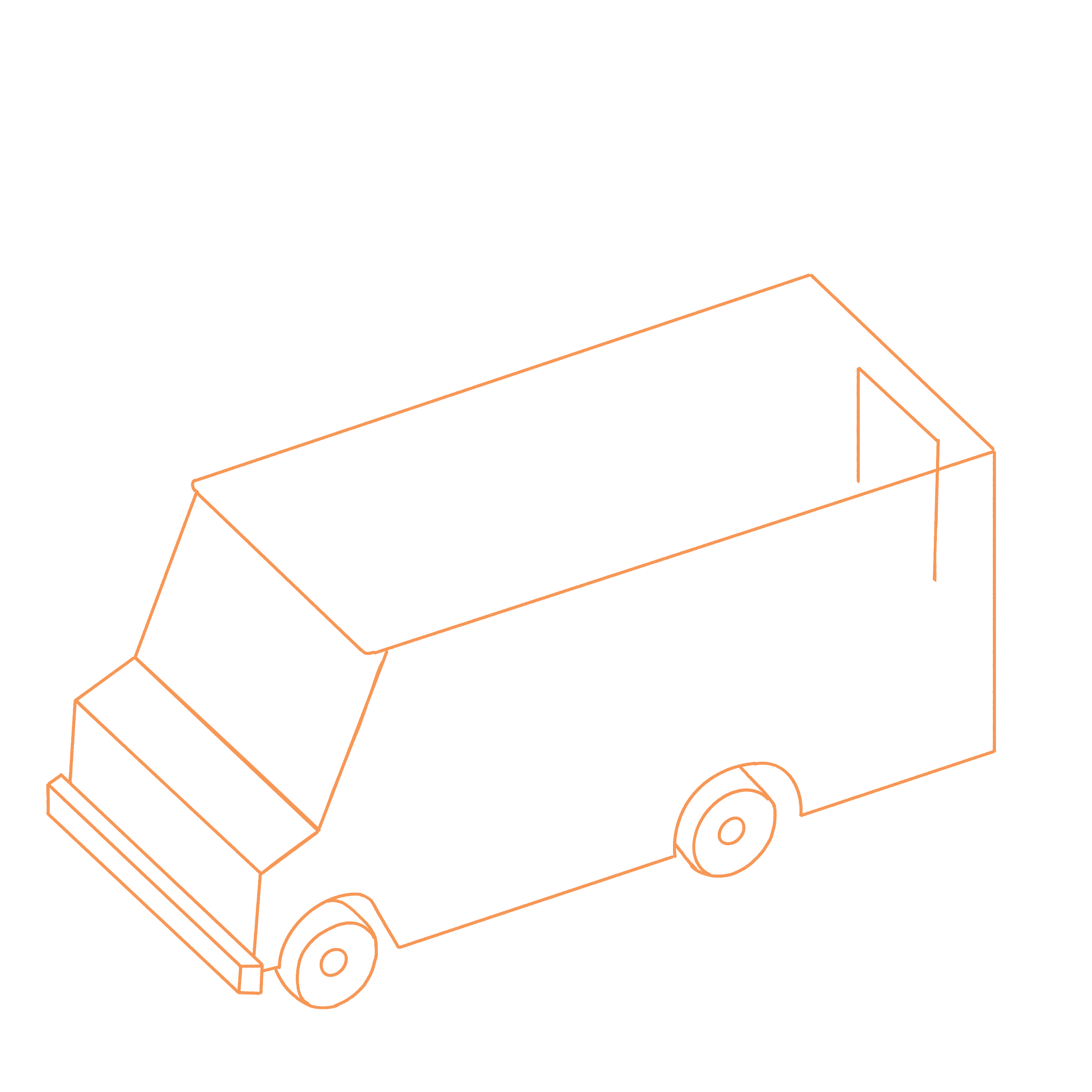 food truck outline