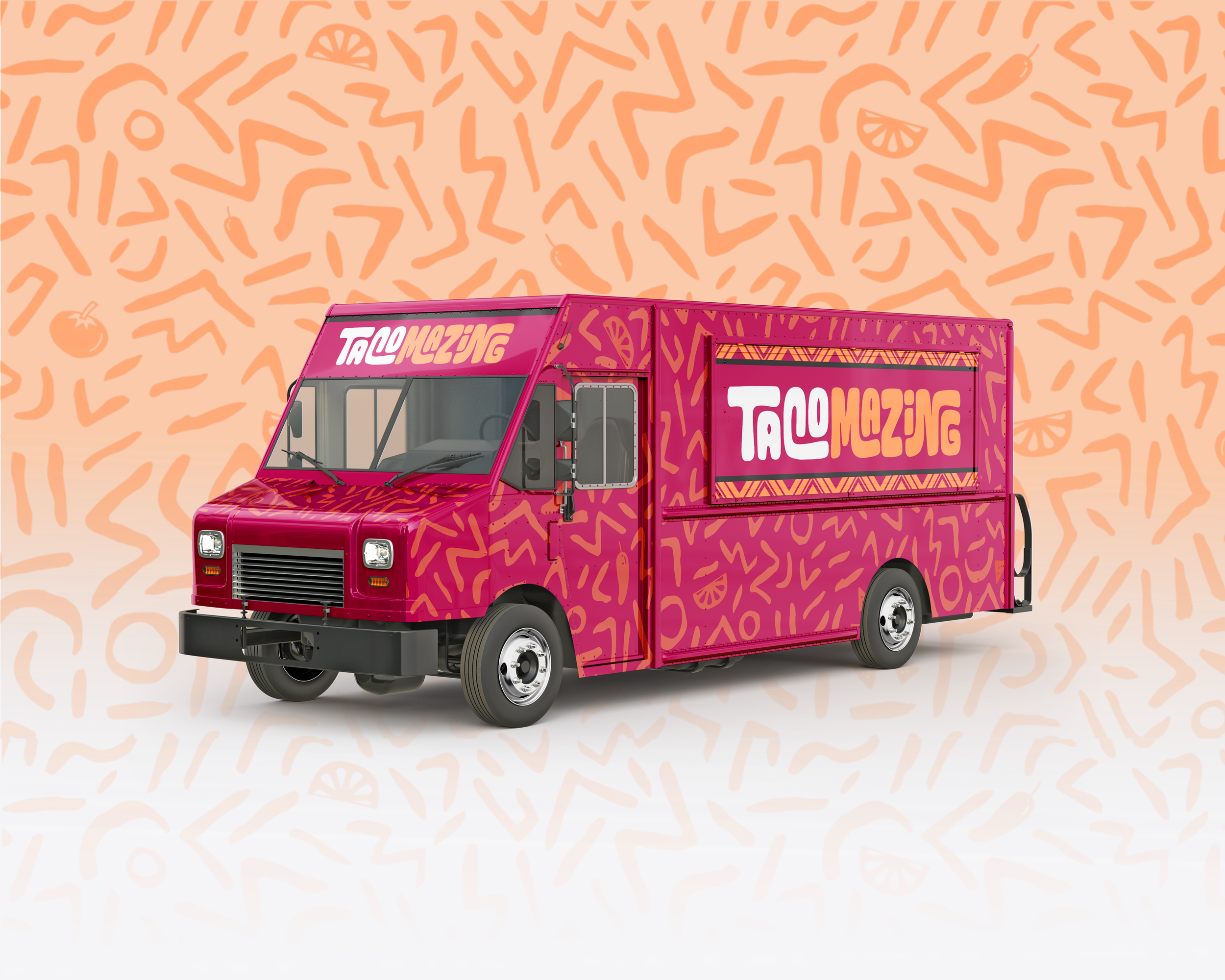 Tacomazing branded food truck
