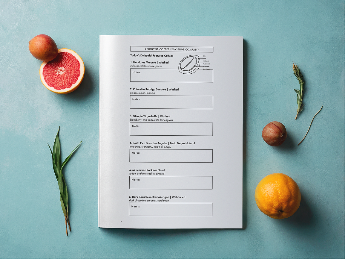 Coffee Tasting Worksheet
