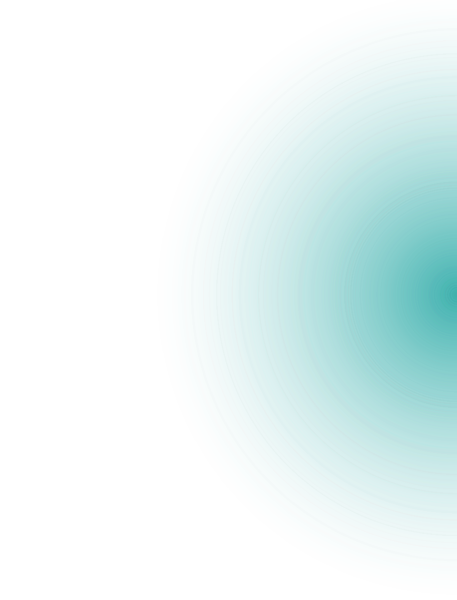 A large blue circular pattern with concentric rings on a black background.