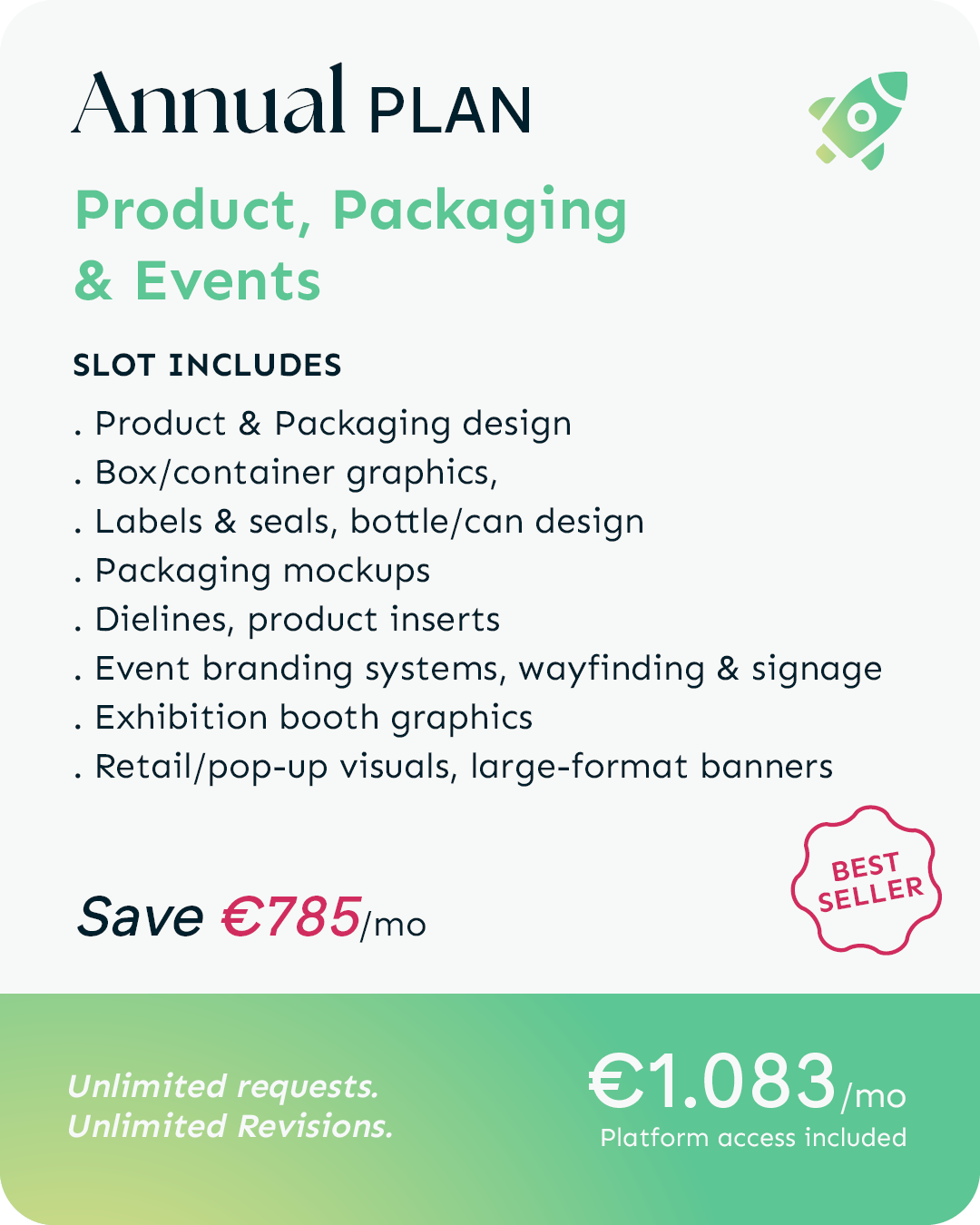 Product, Packaging & Events | Annual Plan