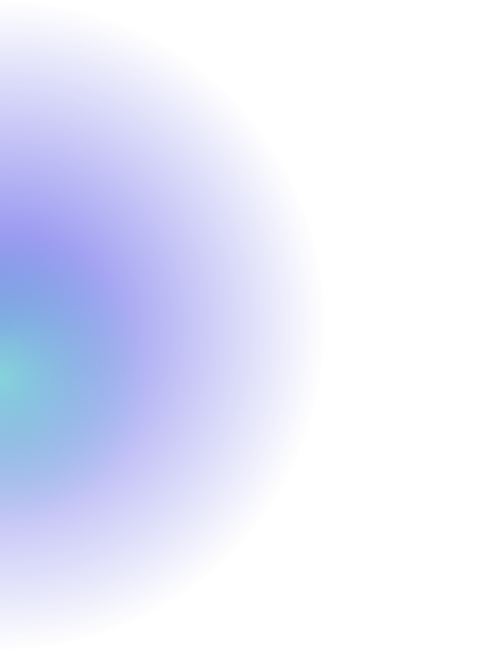 Abstract background with a blue gradient and a circular light blue glow in the lower left corner.