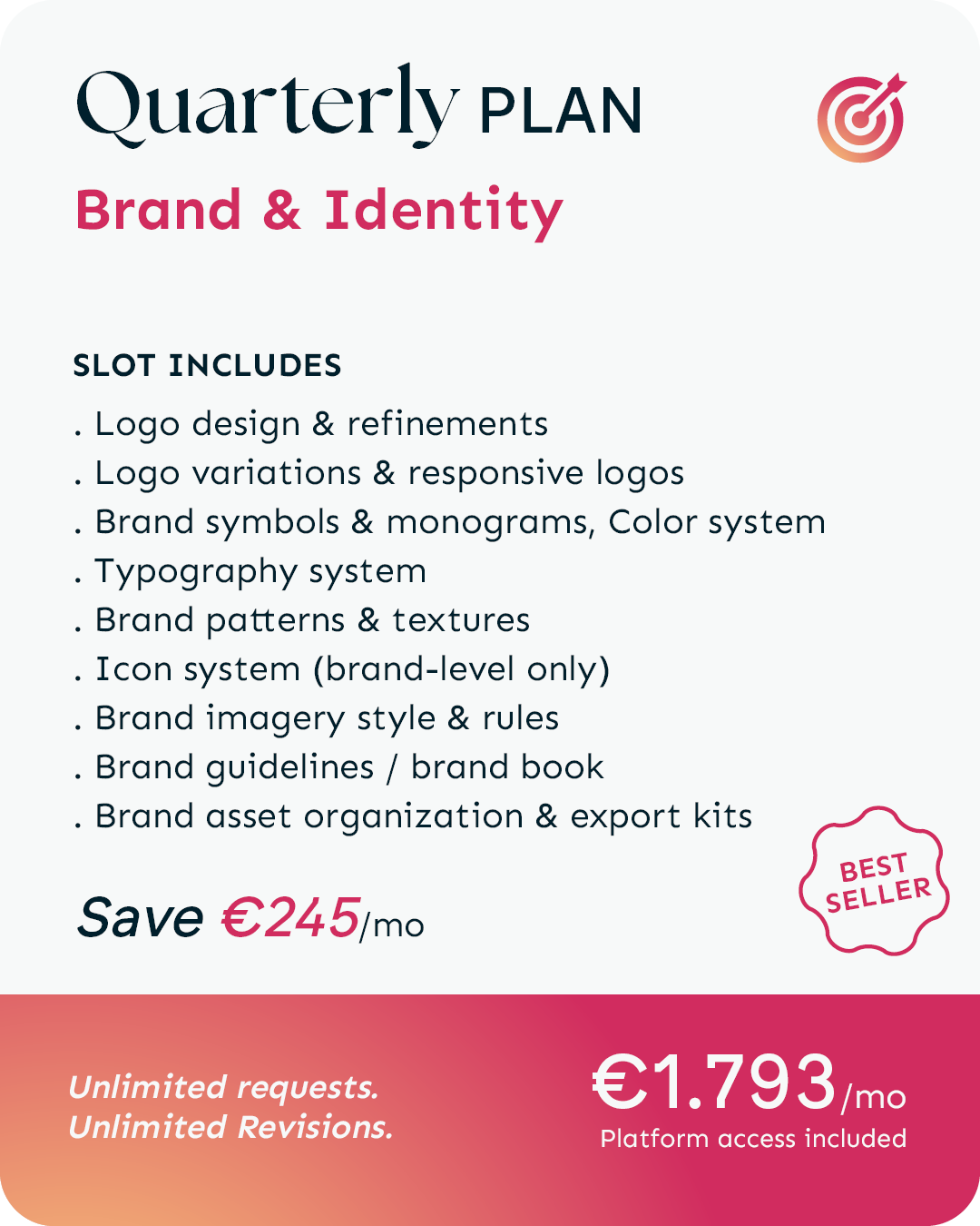 Brand & Identity | Quarterly Plan