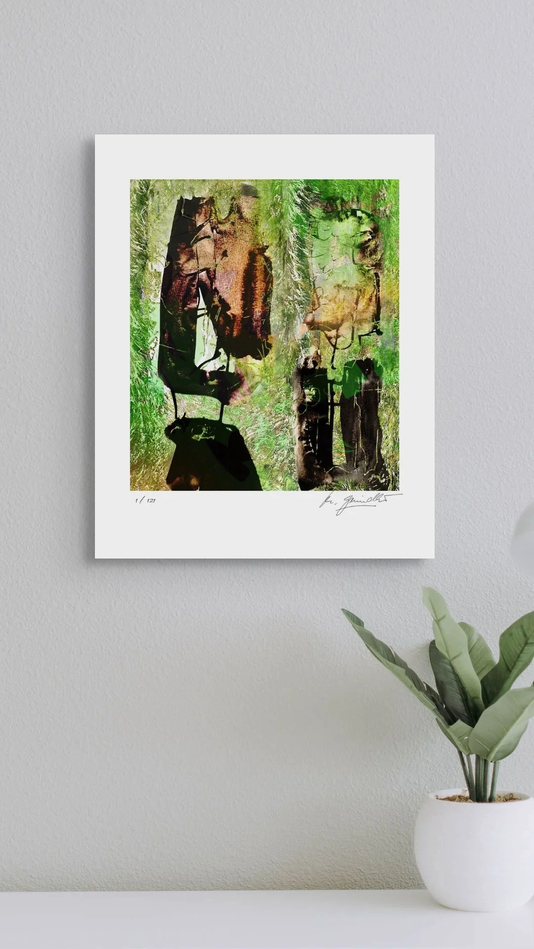 ‘Seaweed’, Giclee print, limited edition, Print size 32x36cm, Paper size 40x50cm, signed and numbered.