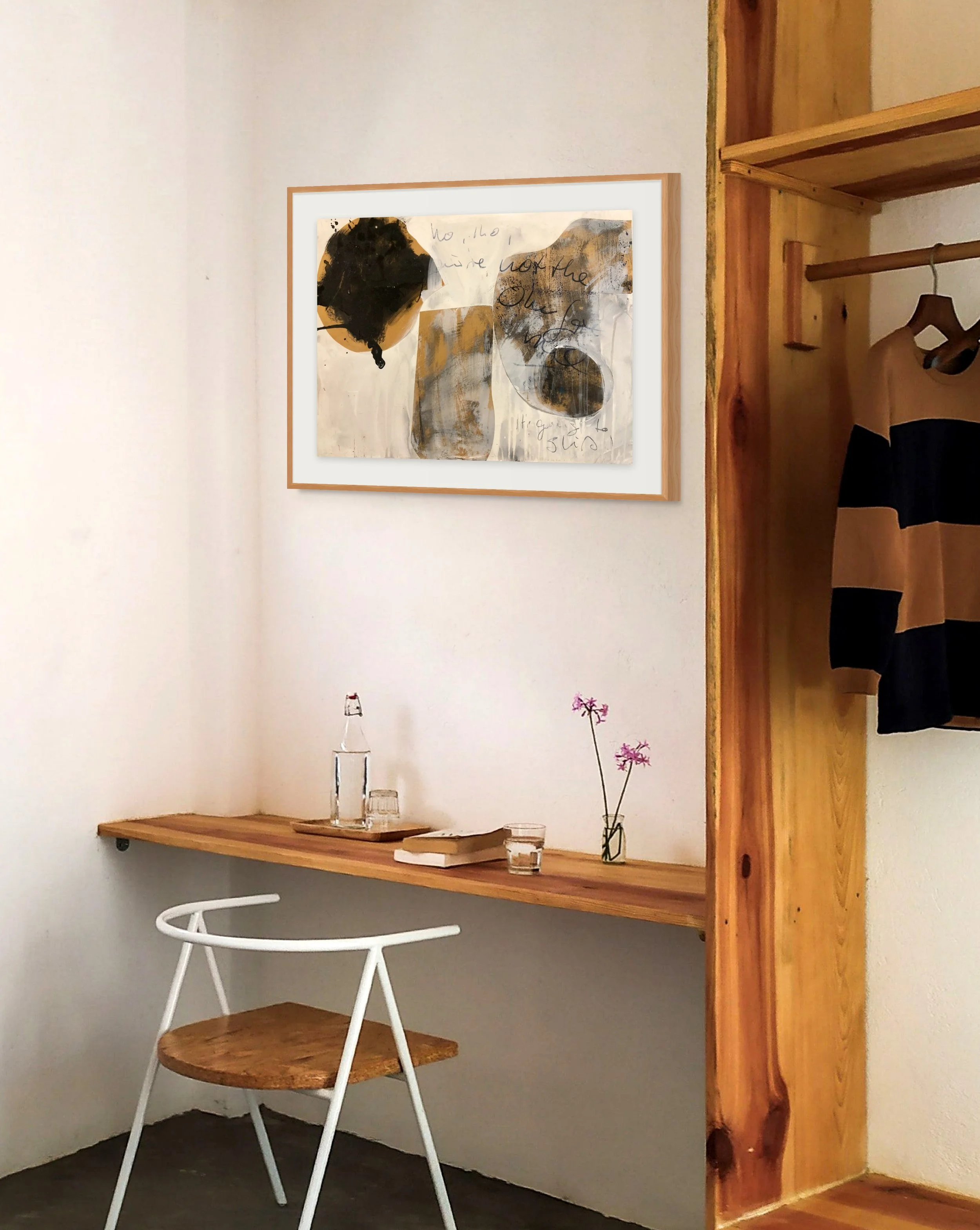 'No, No', 75x56cm, Collage and mixed media on Hardboard (frame not included)