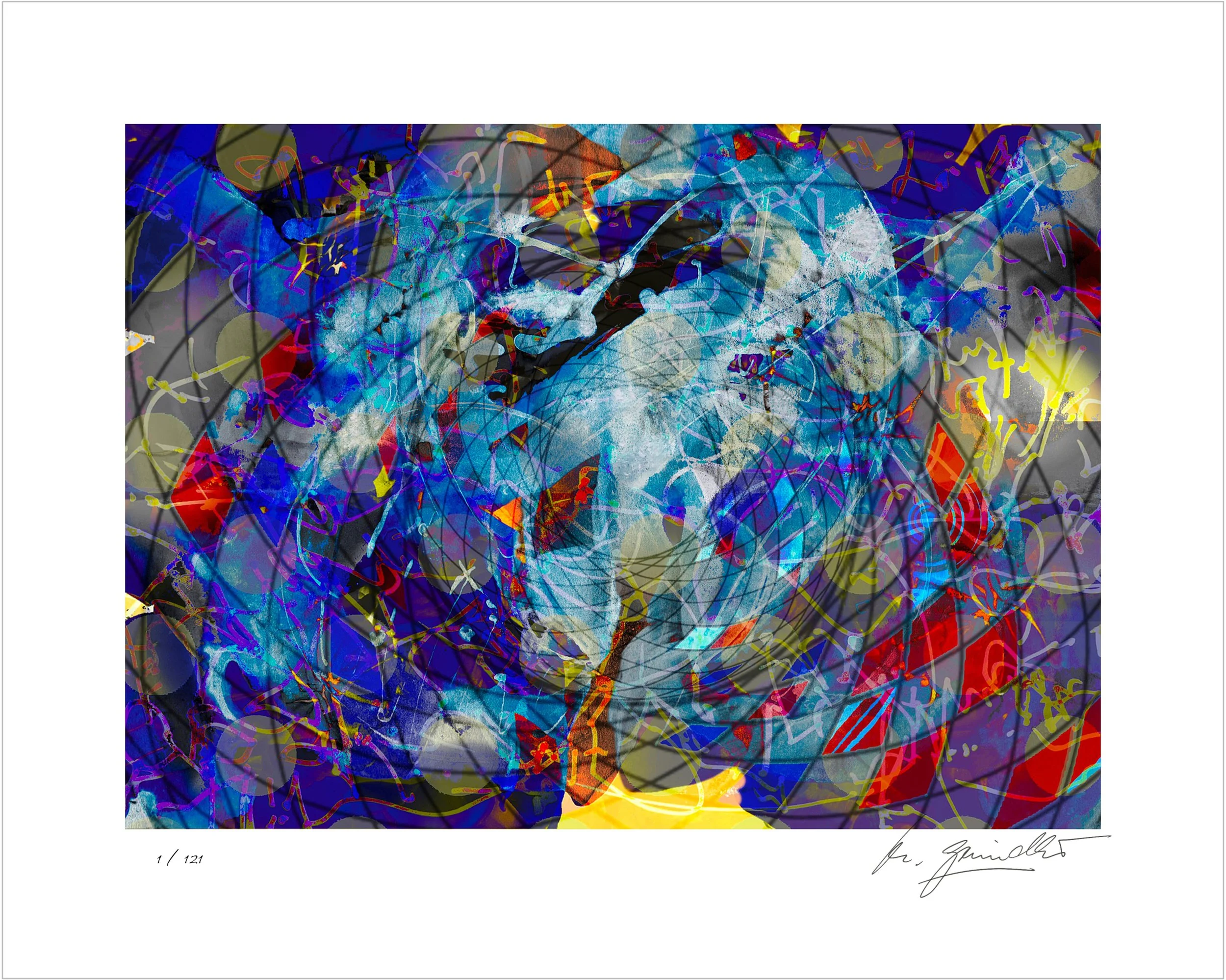 ‘Universe in Glass’, Giclee print, limited edition, Print size 25x18cm, Paper size 50x40cm, signed and numbered.