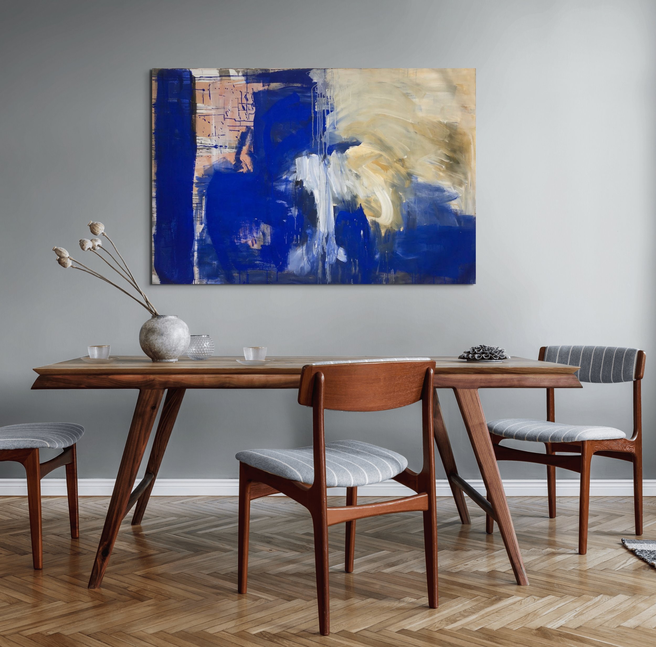 'Big Blue', 170 x 110cm, Acrylics on Canvas