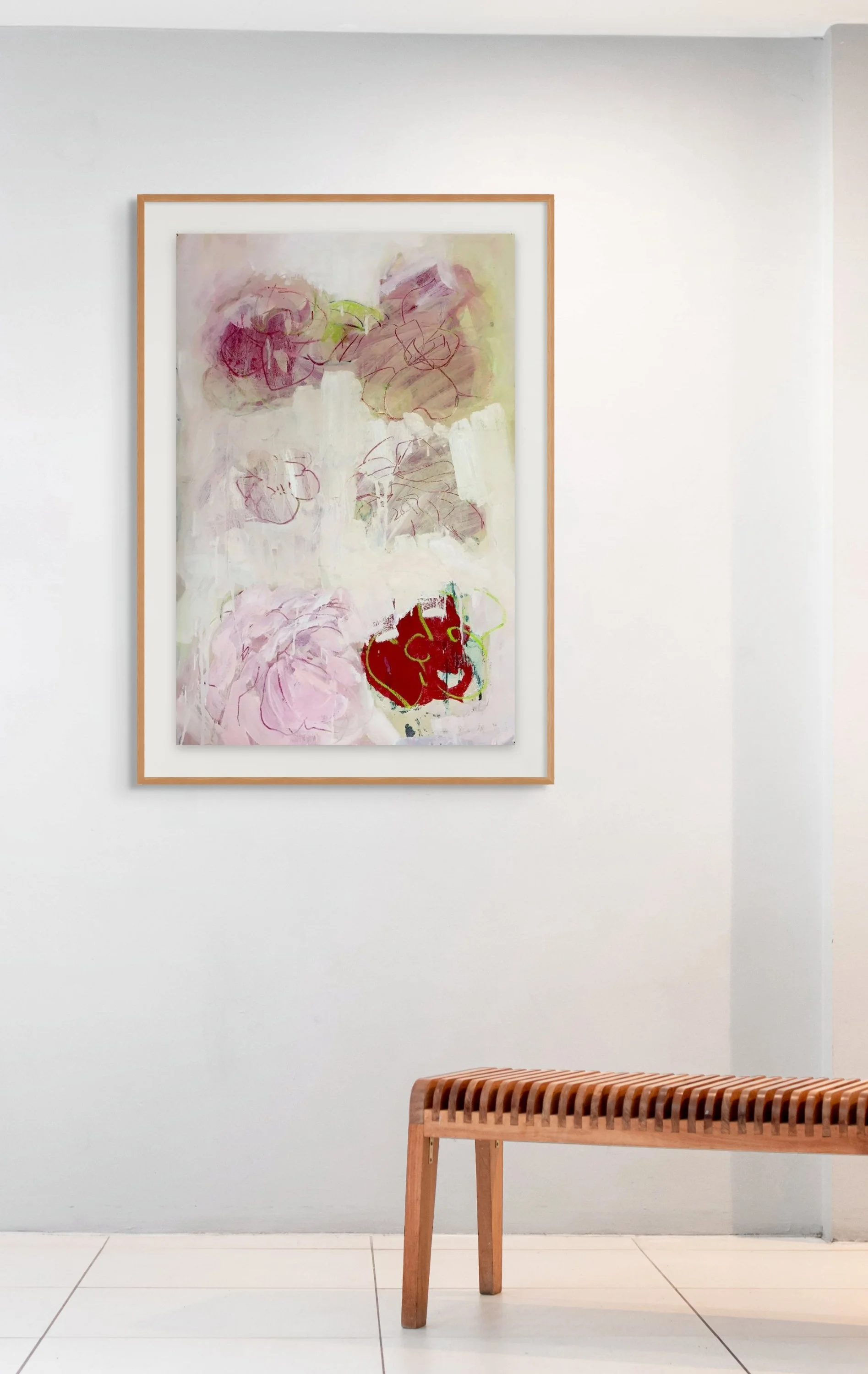 'Never the Same', 67 x 100cm, Mixed Media on Paper (frame not included)