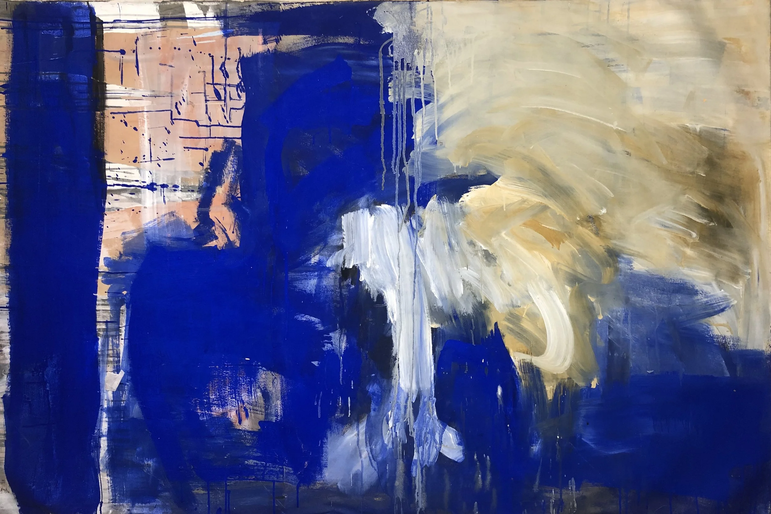 'Big Blue', 170 x 110cm, Acrylics on Canvas