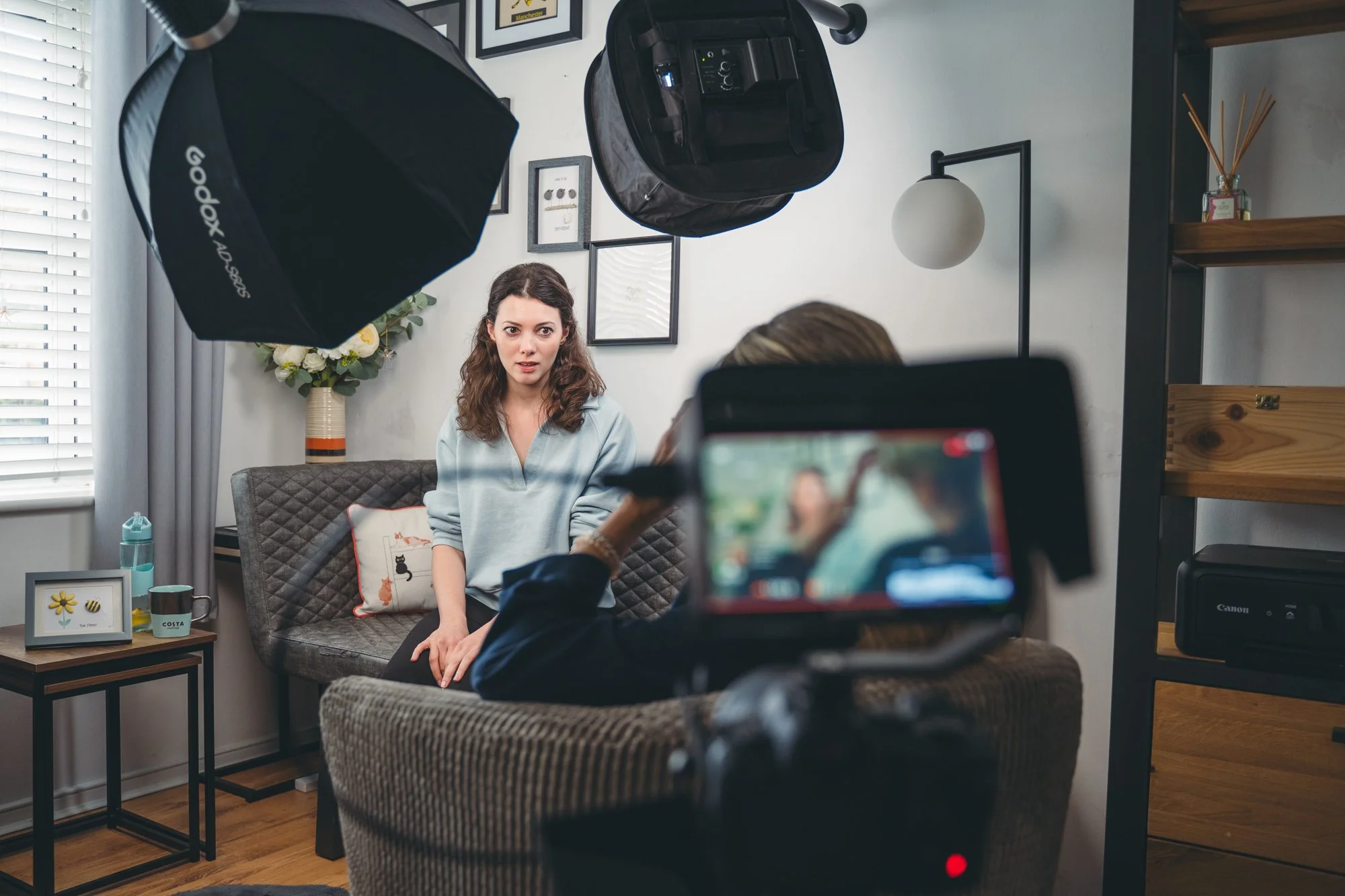 Shooting an Ad in my Living Room — CAYA | Video Production and Photography
