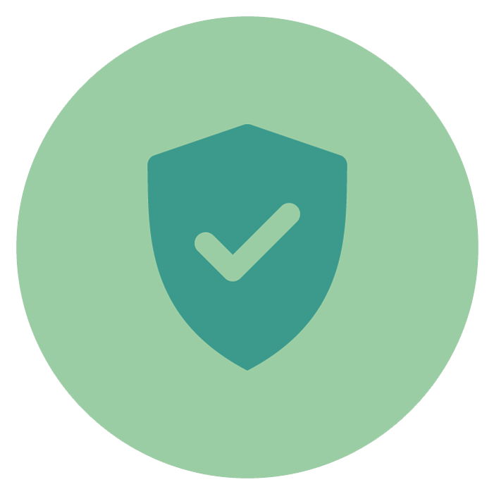 Scudo con spunta, simbolo di protezione o sicurezza.