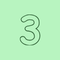 Yeşil bir rakam 3.