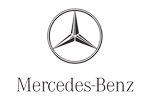 Mercedes-Benz logo with the brand name beneath it