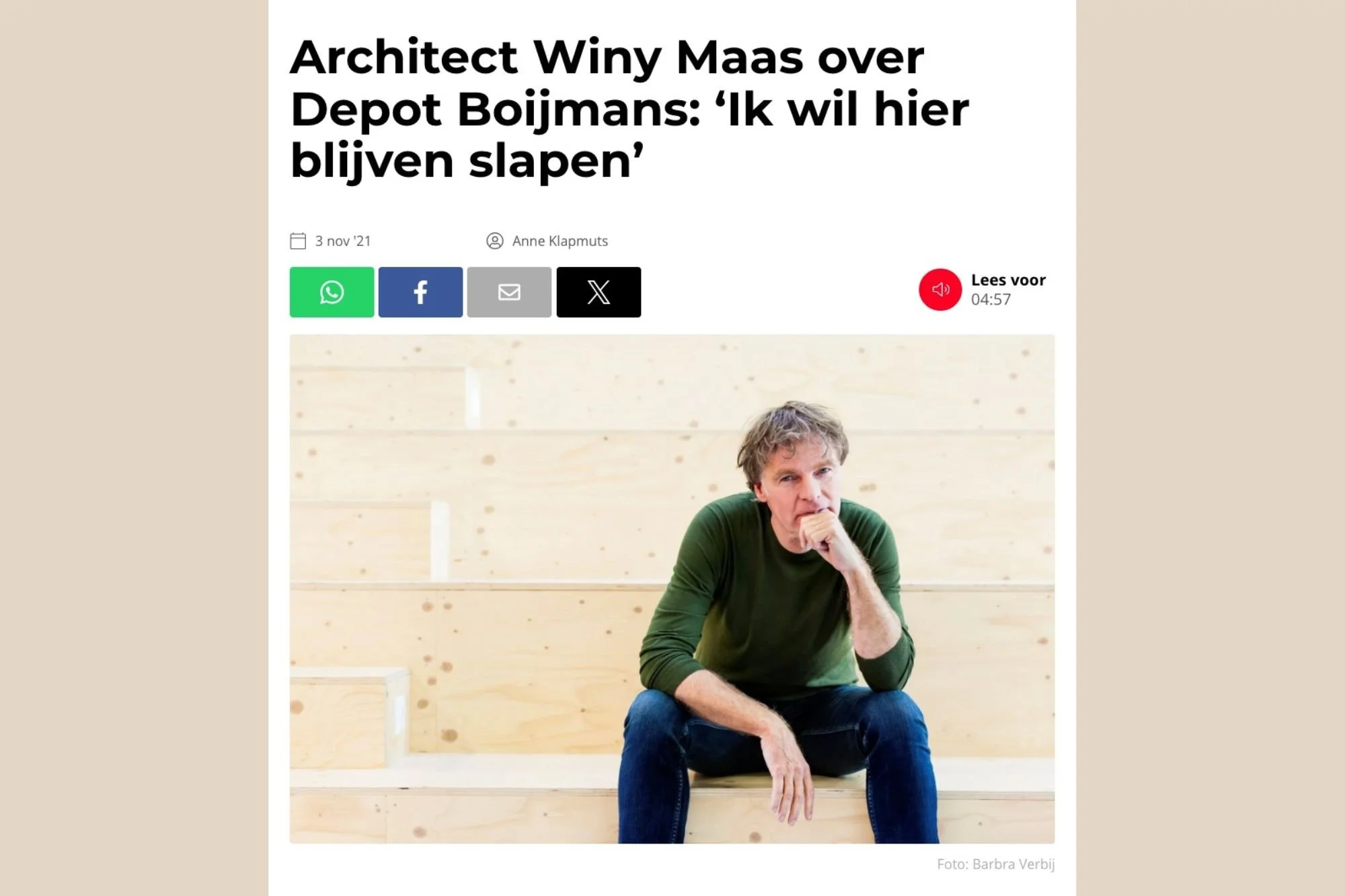 Winy Maas - Depot Boijmans