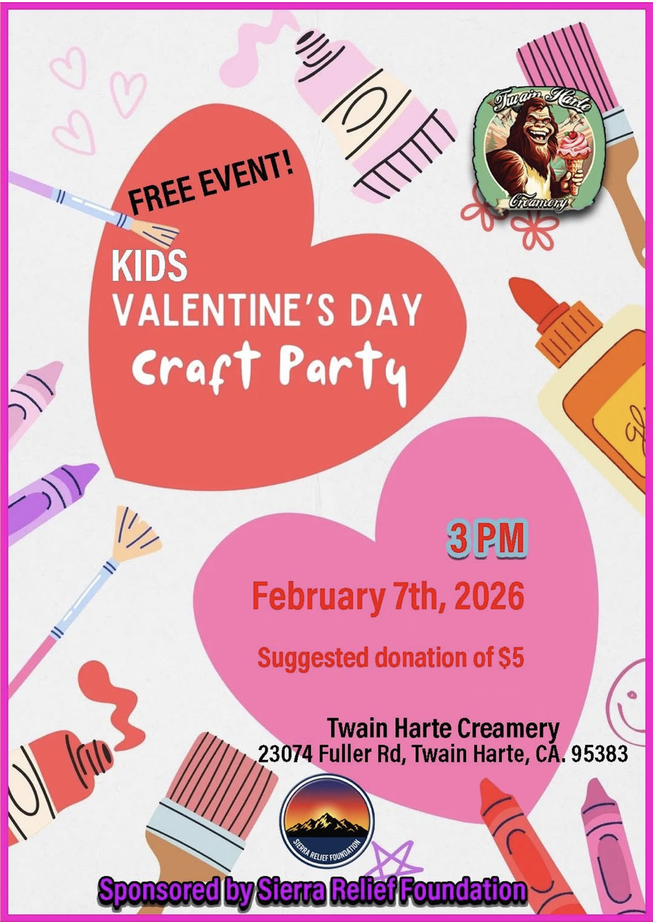 Kids Valentine’s Day Craft Party