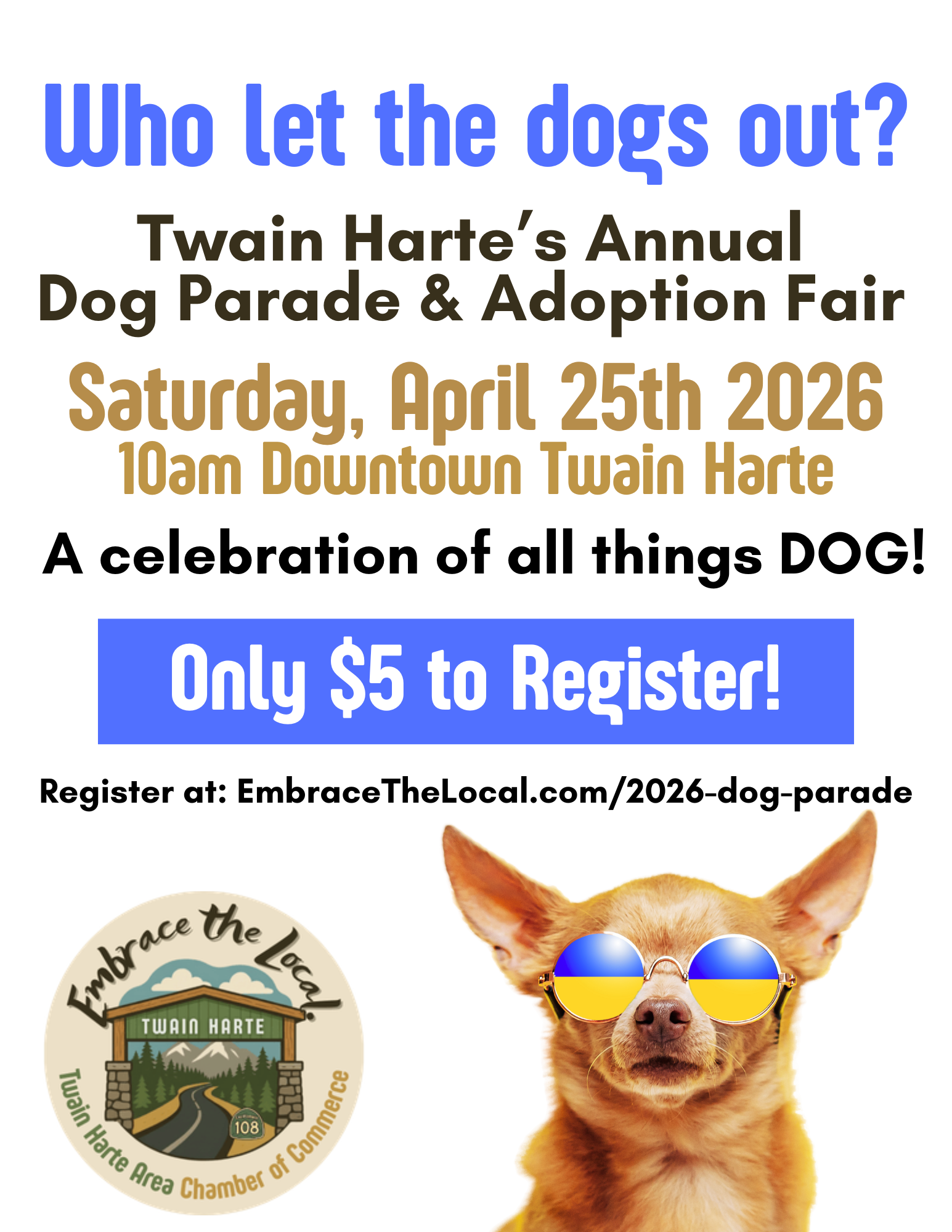 Twain Harte's Annual Dog Parade and Adoption Fair