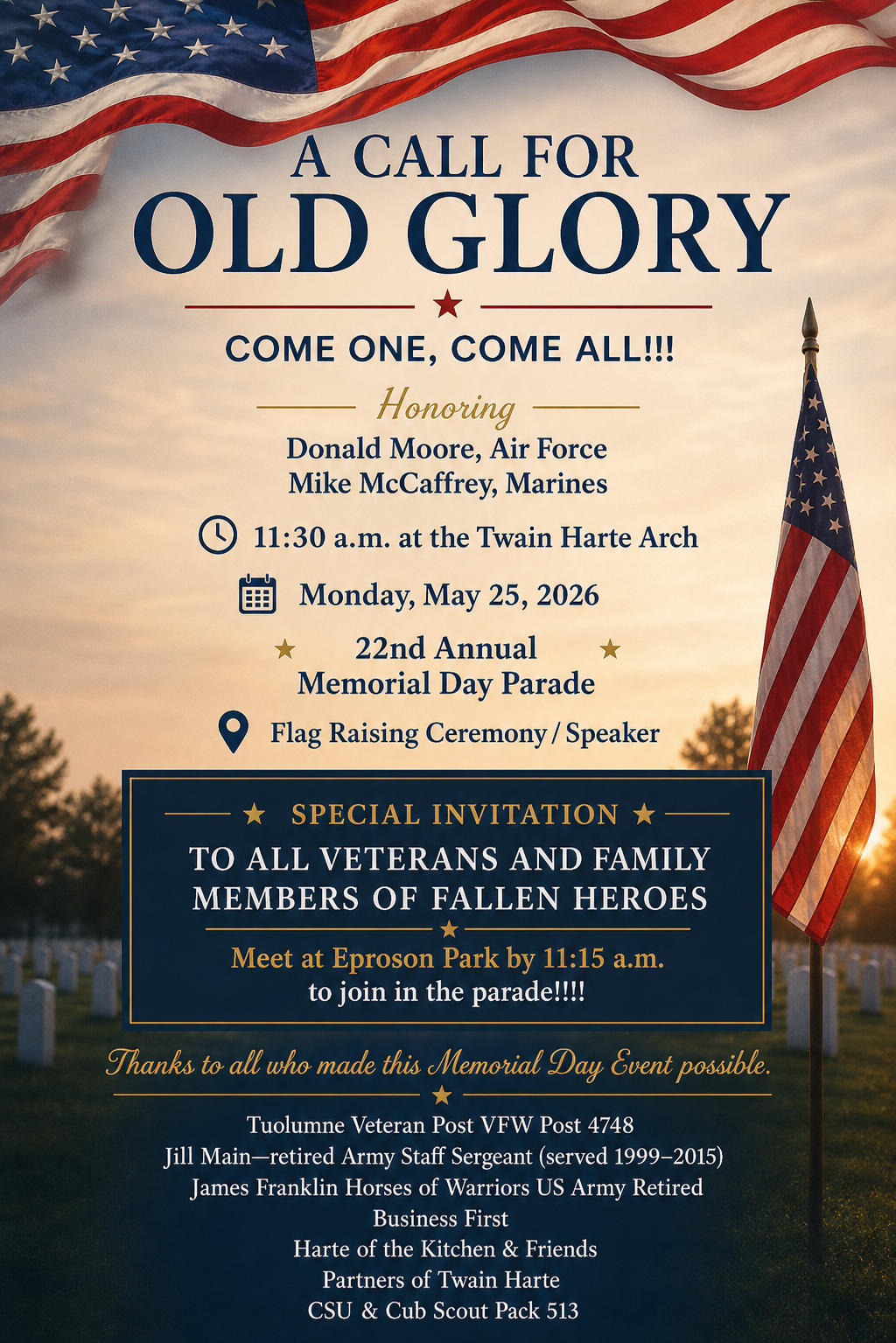 22nd Annual Memorial Day Parade
